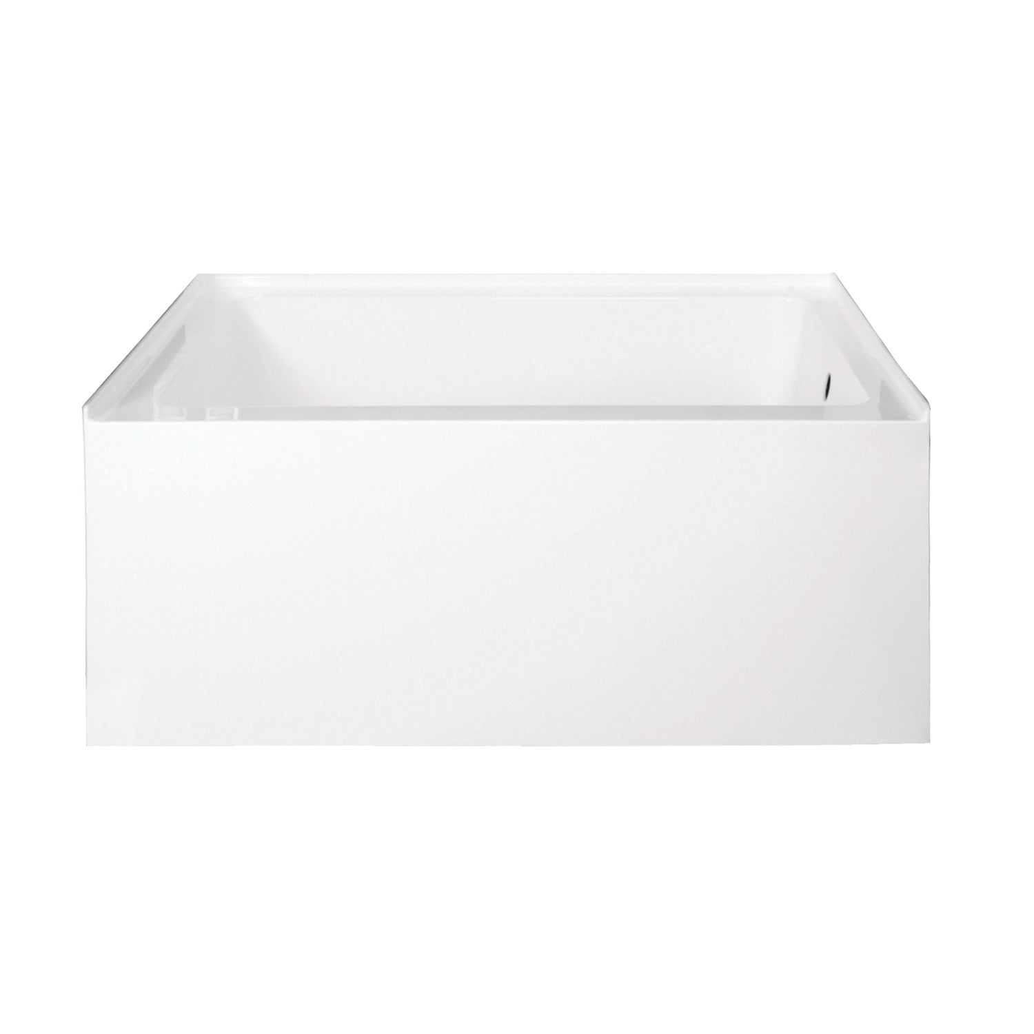 Aqua Eden VTDE483222R 48-Inch Acrylic Rectangular 3-Wall Alcove Bathtub - Right Hand Drain, Glossy White - Perfect for Modern Bathroom Renovations & Spa-Like Relaxation