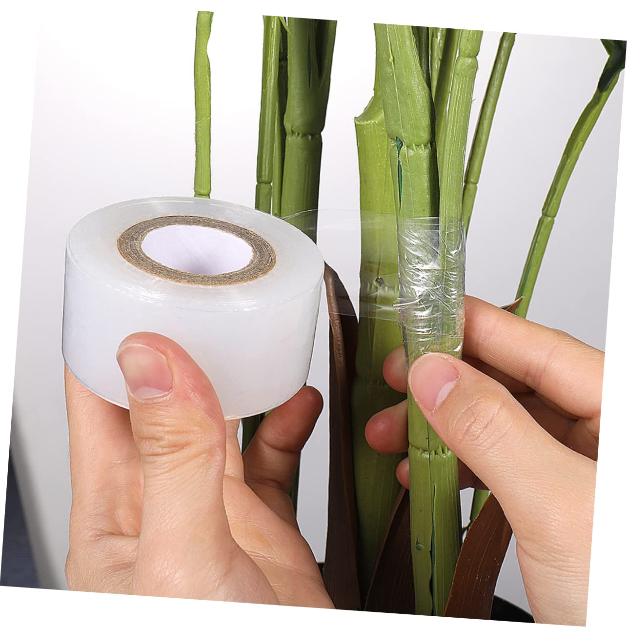 5 Rolls Clear & White Tree Grafting Tape - Professional Grafting Film, Floristry Tape & Pruning Tape for Plants, Fruit Trees - Ideal for Garden Grafting, Plant Repair & Hotfix Tool Applications - Perfect for DIY Gardening, Orchard Maintenance & Plant Care
