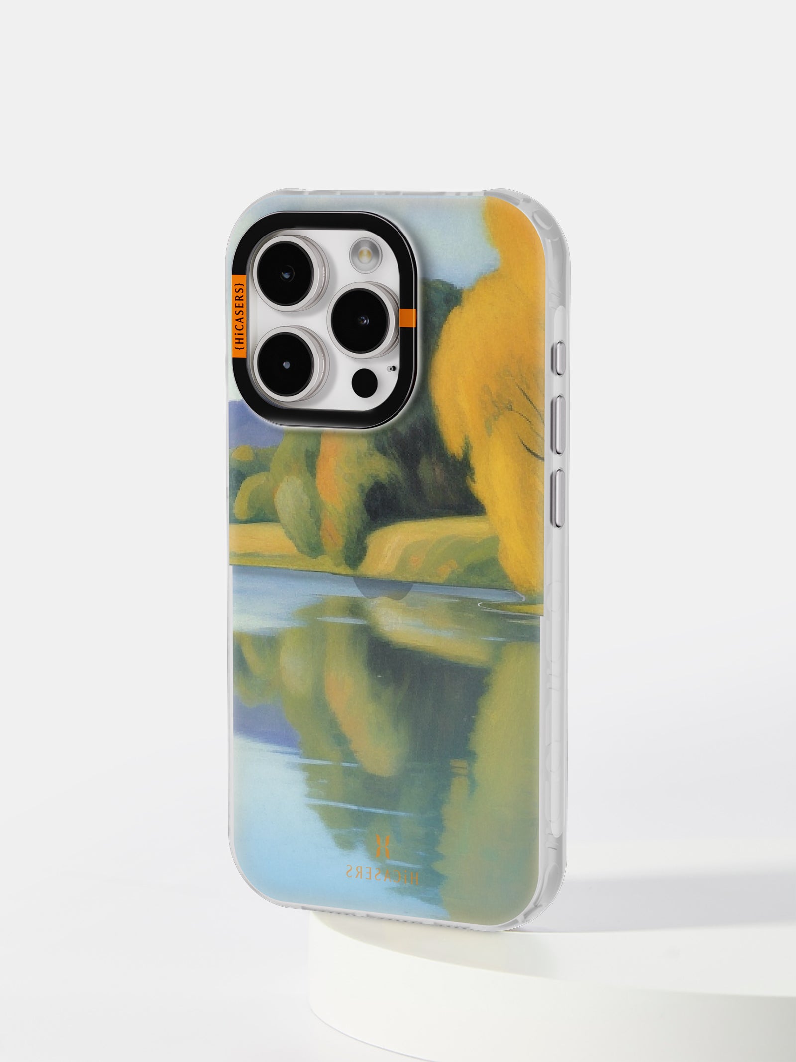 Impressionist Landscape Iridescent Phone Case - Green | Artistic Protective Cover for iPhone & Samsung | Perfect for Nature Lovers & Art Enthusiasts