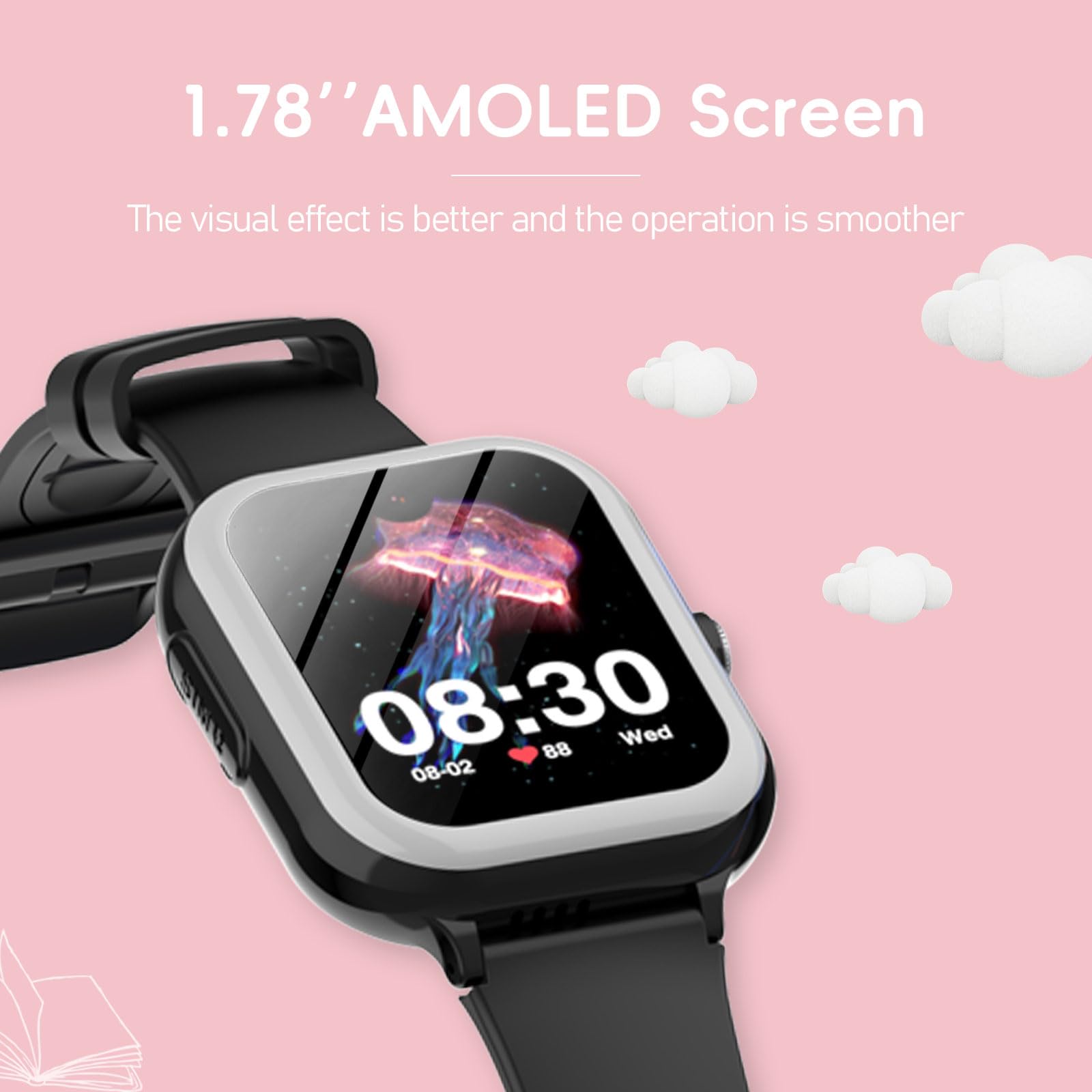 4G AMOLED Kids Smart Watch for Boys & Girls - 1.78