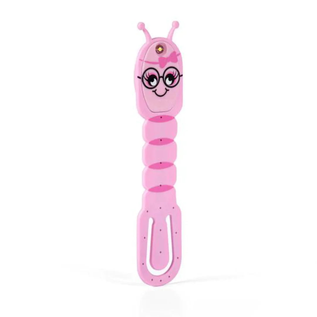 Flexilight Pals Book Light for Kids - Adjustable Pink Reading Light for Books, Perfect Bedtime Reading, Night Reading & Study Lamp for Children