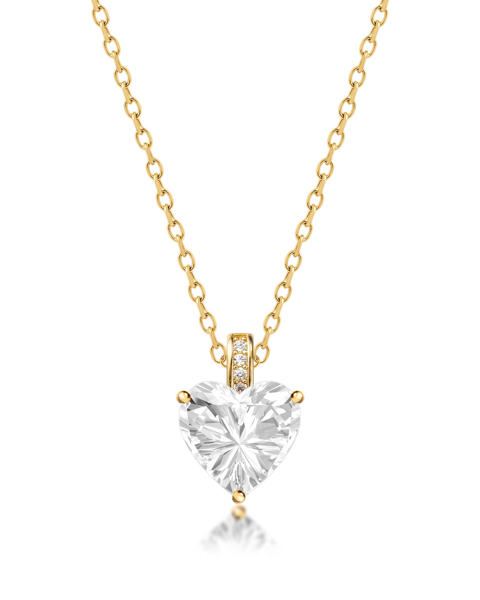 Authentic Birthstone Necklace for Women - Heart Pendant Love Jewelry, Perfect Birthday Gift for Her - Ideal for Anniversaries, Valentine's Day & Special Occasions