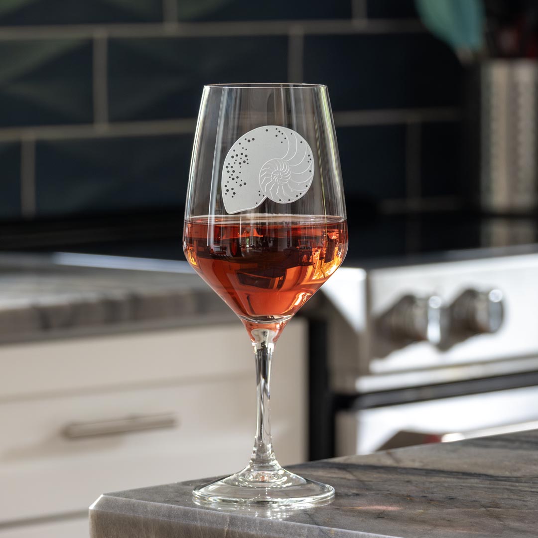 Premium Nautilus 19.75oz All-Purpose Wine Glasses Set of 12 - Stemless Crystal Clear Glassware for Red Wine, White Wine, Cocktails & Beverages - Perfect for Dinner Parties, Weddings & Home Entertaining