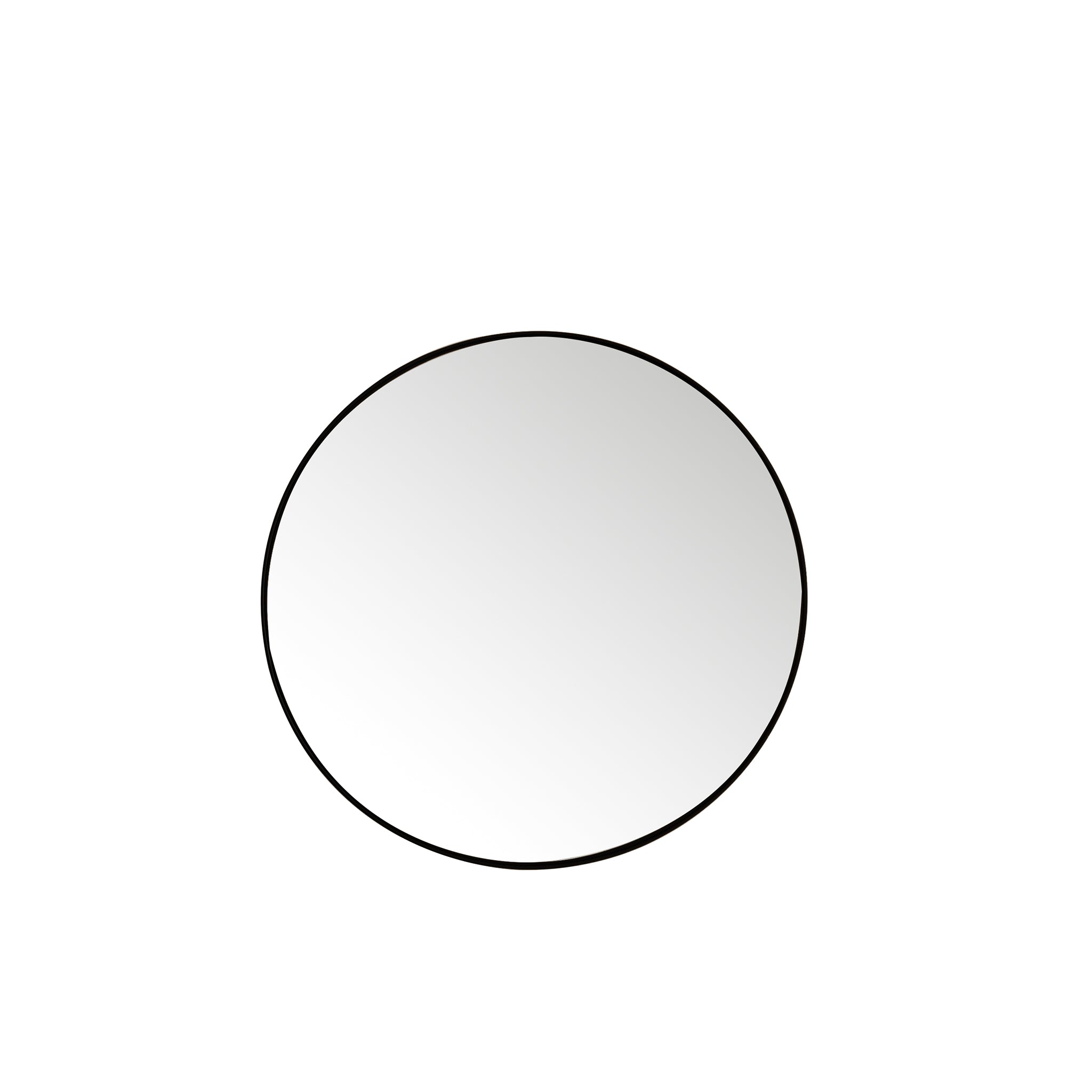 30 Inch Round Wall Mirror - Matte Black Finish - Modern & Minimalist Decor for Living Room, Bedroom, or Entryway