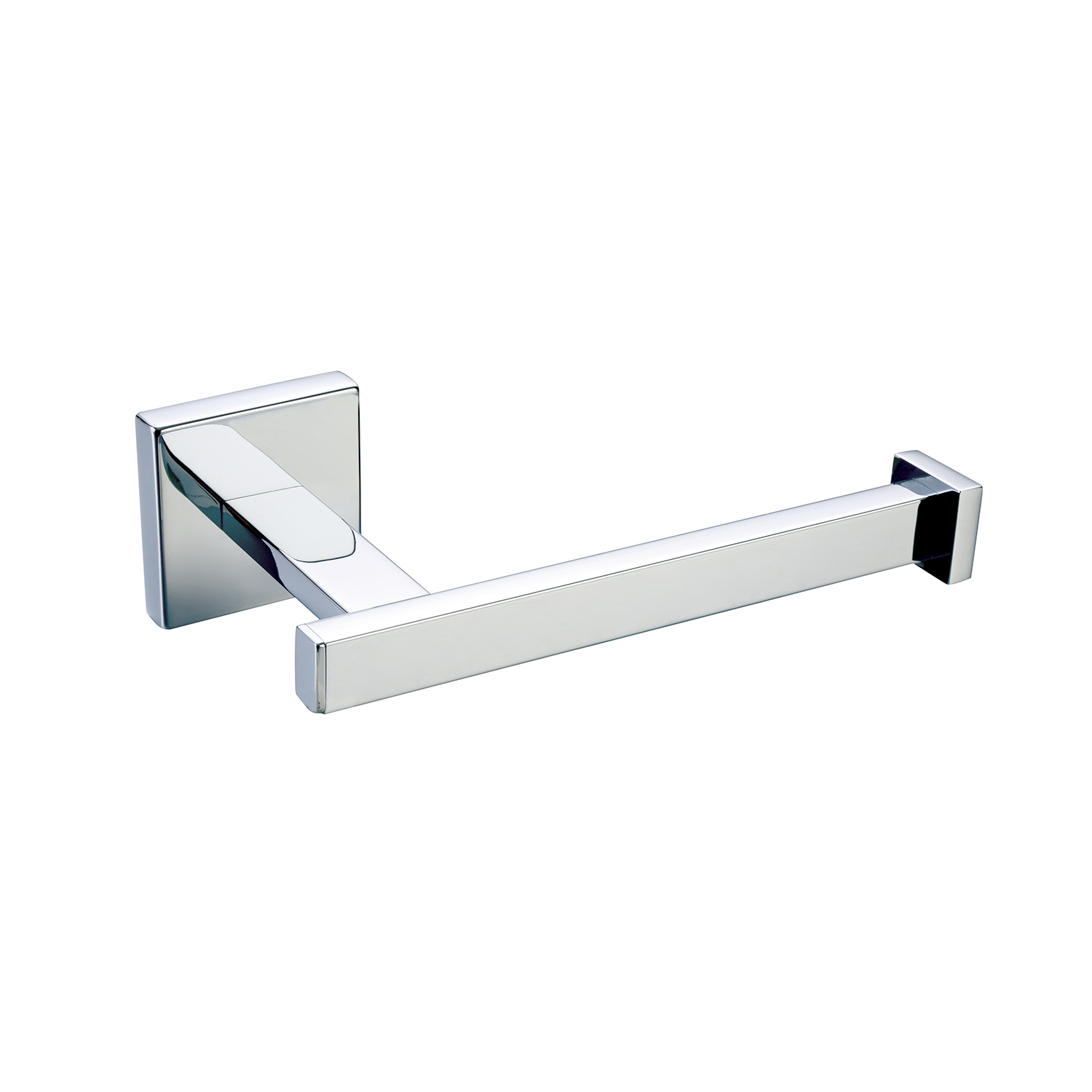 DAX Roma Toilet Paper Holder - Chrome Bathroom Tissue Roll Stand with Easy Installation - Perfect for Home, Office, and RV Bathroom Decor