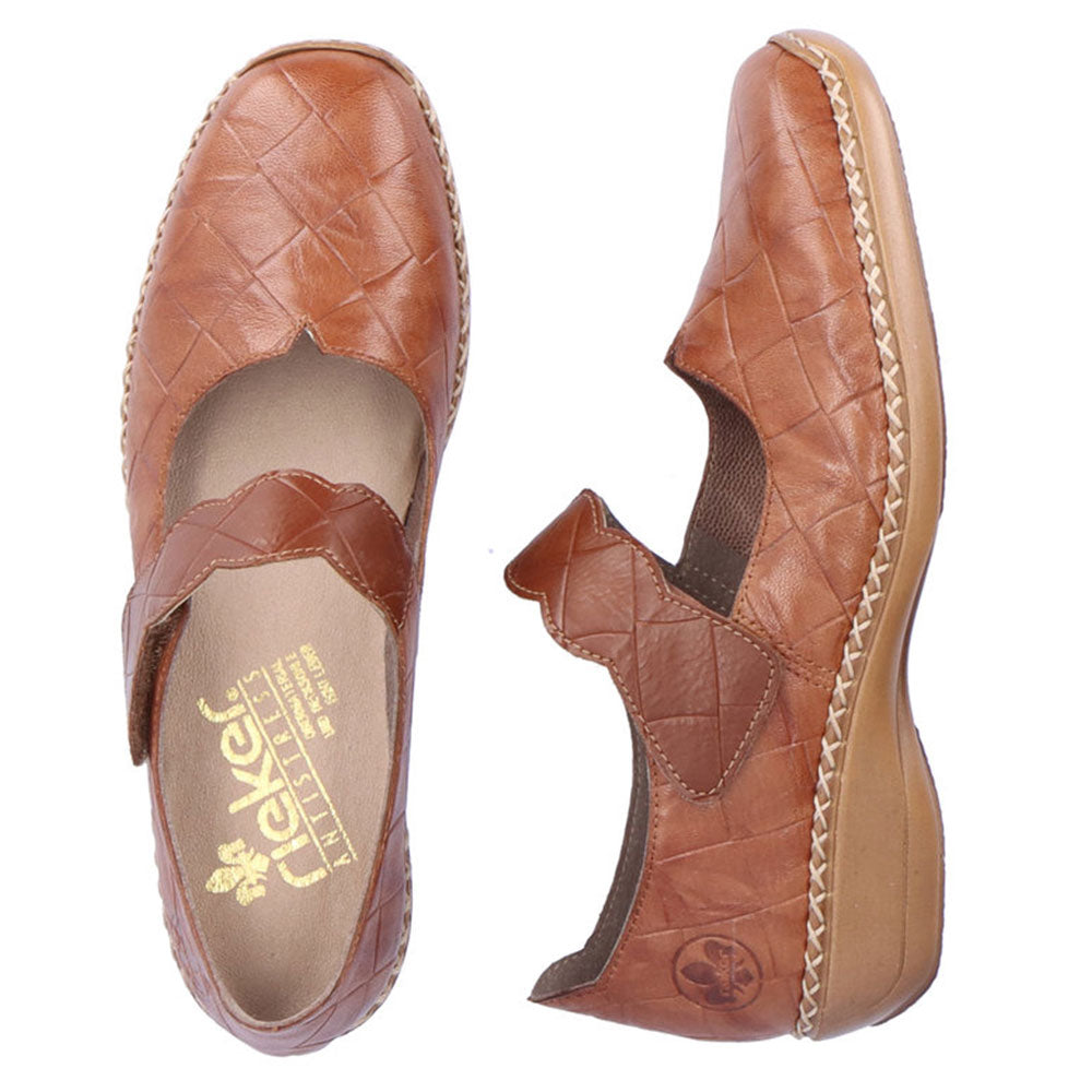 Rieker 41398 Women's Comfortable Slip-On Loafers - Lightweight & Breathable for Work, Travel & Casual Wear