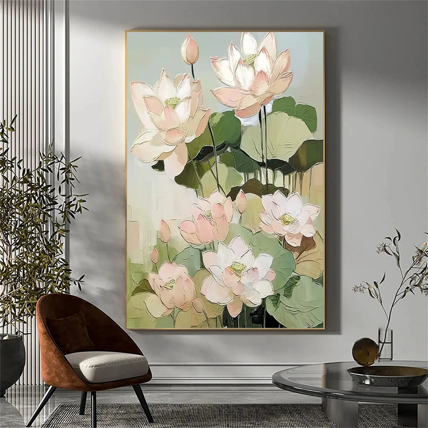 Abstract Canvas Wall Art - Flower and Tree Painting #FT217 - Perfect for Living Room, Bedroom & Office Decor