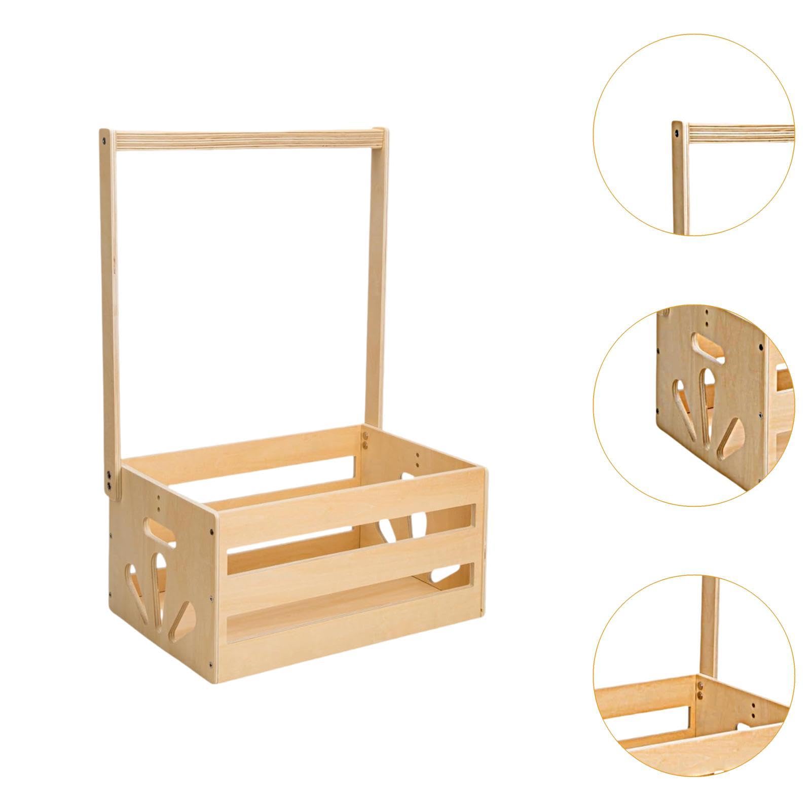 JWQFBC Baby Shower Gift Crate Cabinet - Newborn Baby Hamper Basket with Handle for Boys & Girls | Perfect for Baby Showers, Hospital Visits & Nursery Storage