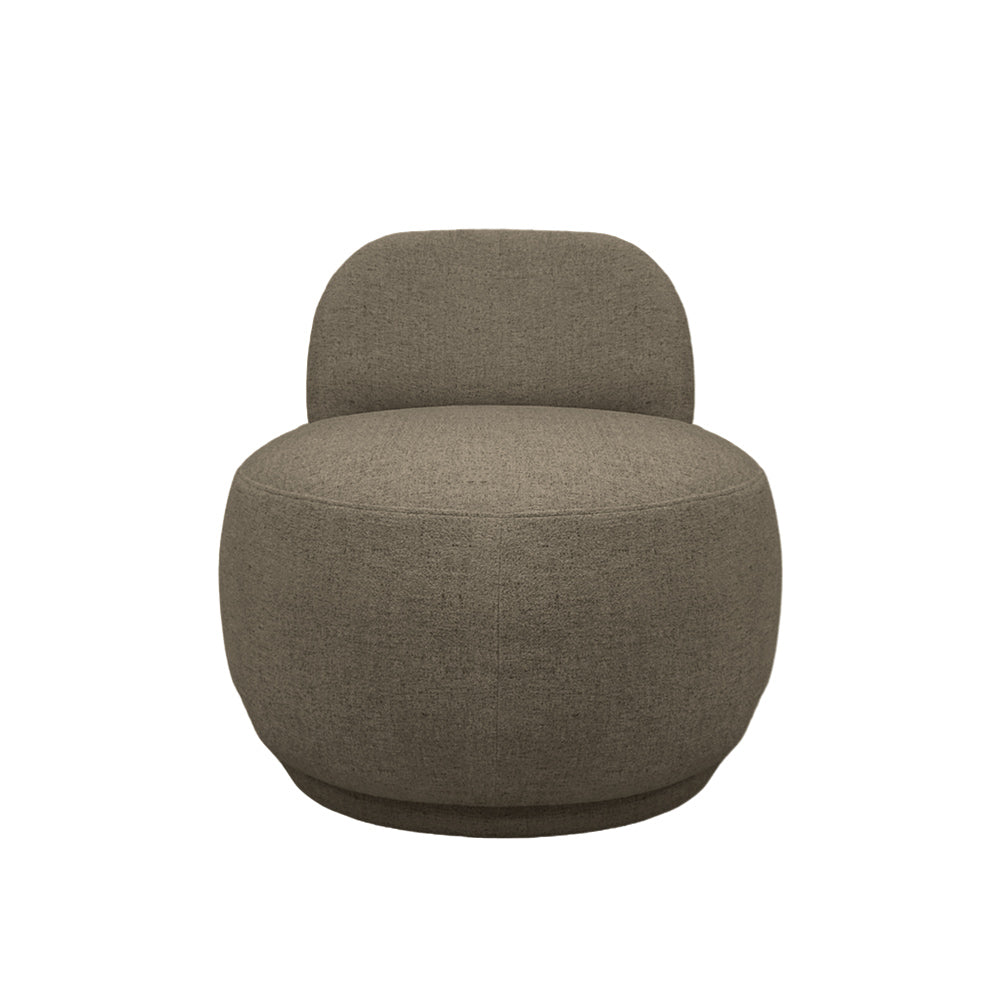 Milan Armchair - Modern Accent Chair for Living Room, Bedroom & Office - Comfortable Upholstered Lounge Chair with Wooden Legs