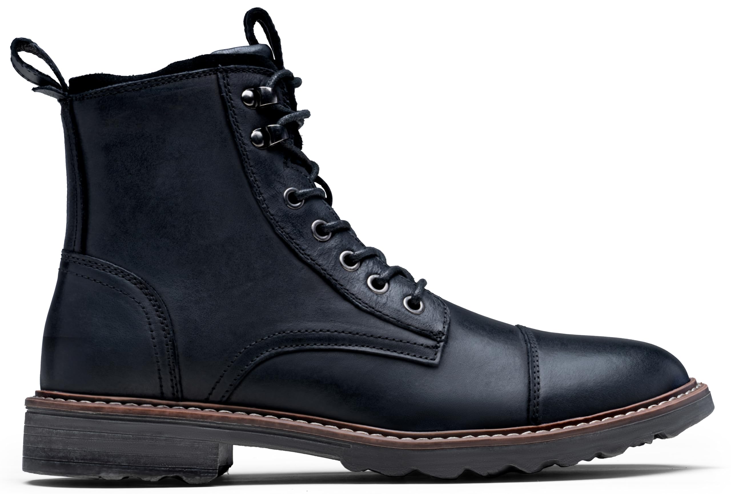 Vostey Men's Waterproof Chukka Boots - Motorcycle & Casual Leather Boots for Men | Durable Outdoor, Riding & Everyday Wear