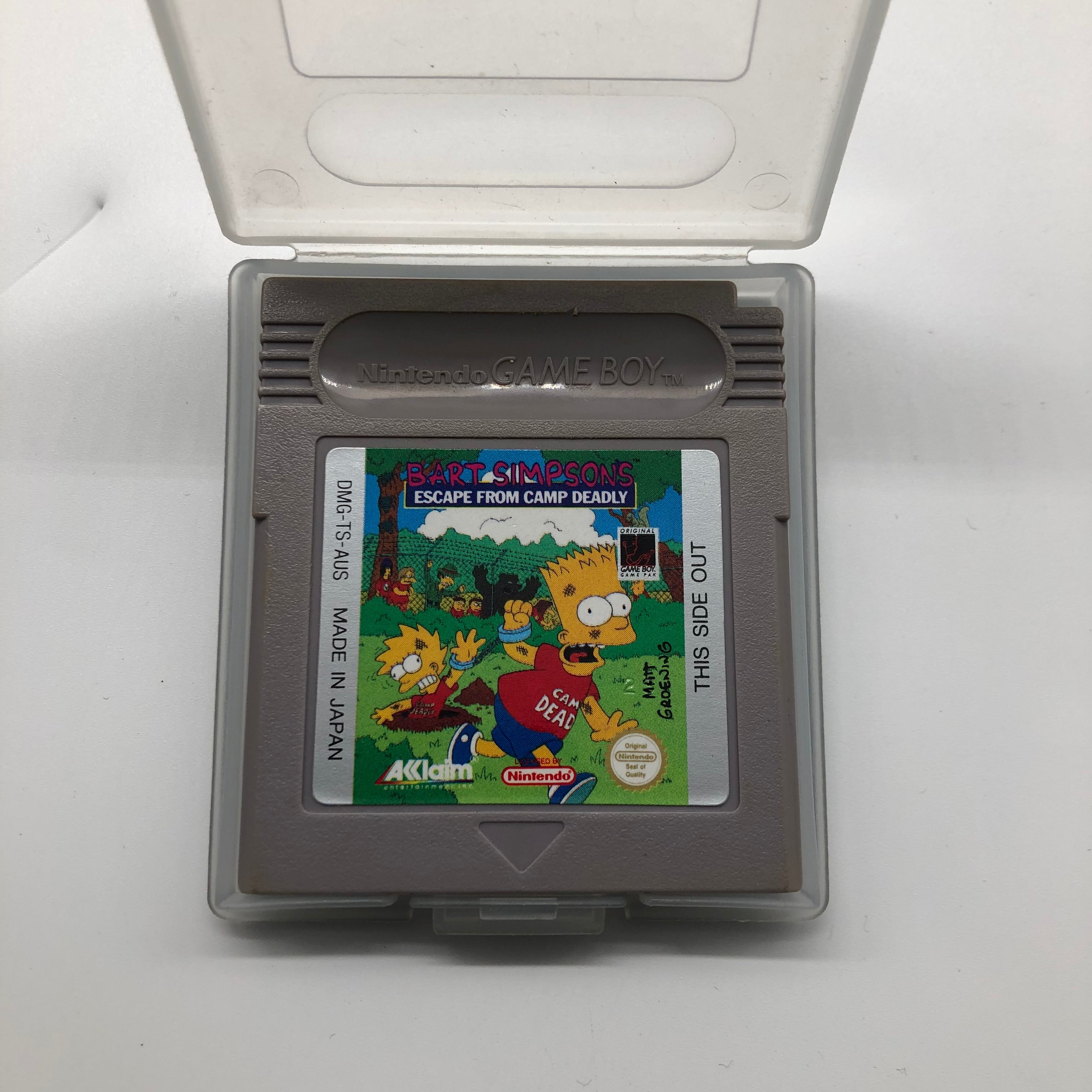 Bart Simpson's Escape from Camp Deadly - Complete Original Nintendo Gameboy Game (Boxed) - Retro Gaming Collectible & Perfect Gift for 90s Cartoon Fans