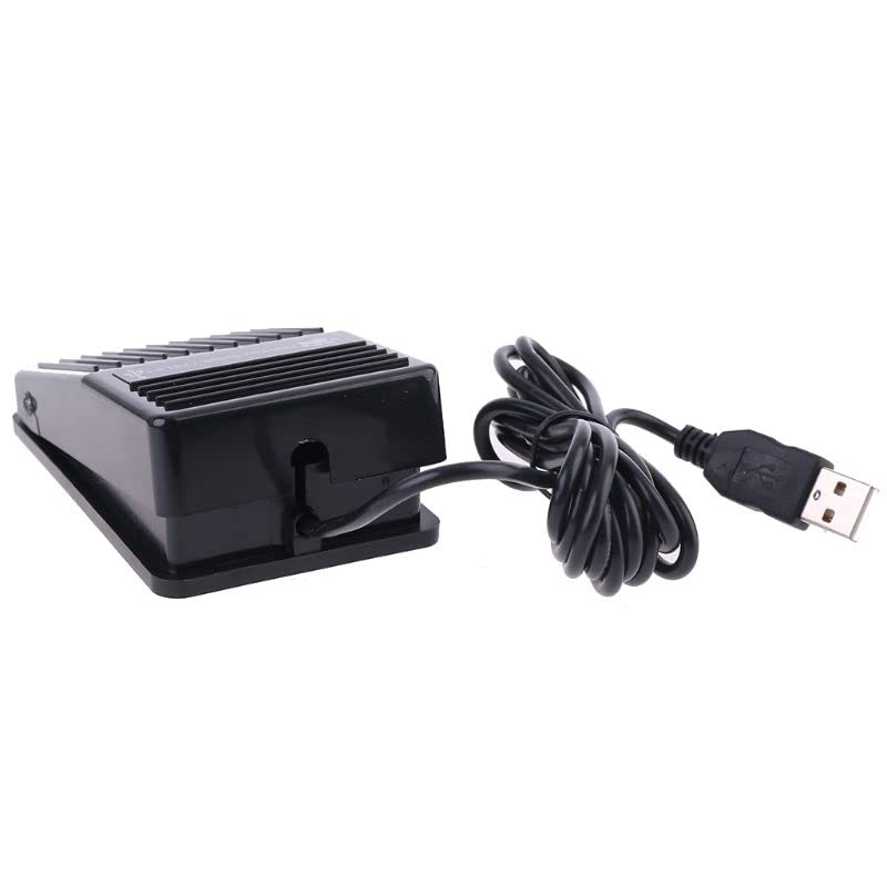 USB Foot Switch Pedal - Hands-Free Control for Keyboard, Mouse & PC Gaming | Compatible with Windows 2000/XP/Vista/7, Mac & Linux | Perfect for Gaming, Office Work & Accessibility Needs