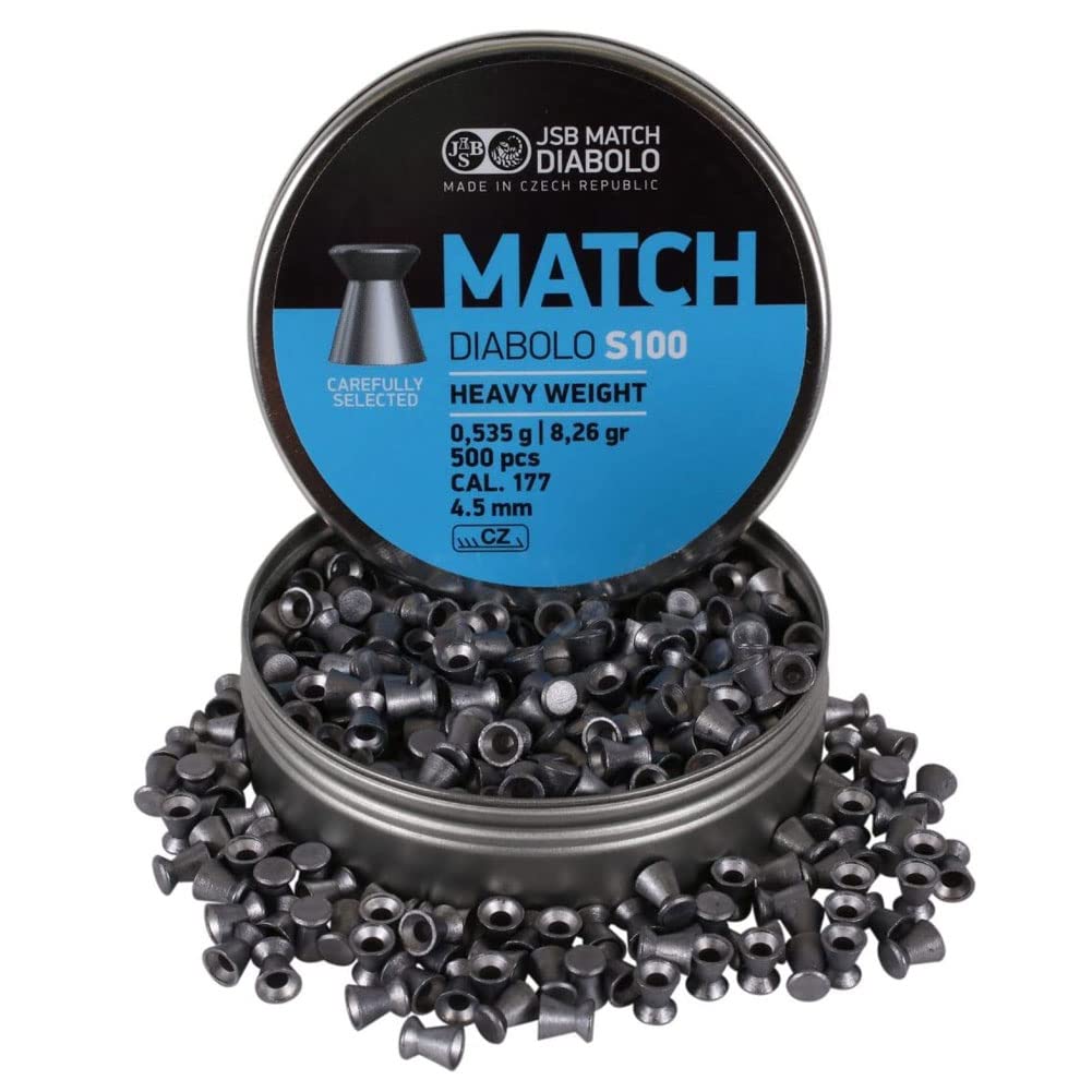JSB Match Premium Series Air Gun Pellets - High Precision .177 & .22 Caliber Pellets for Target Shooting & Hunting | Perfect for Air Rifles & Pistols