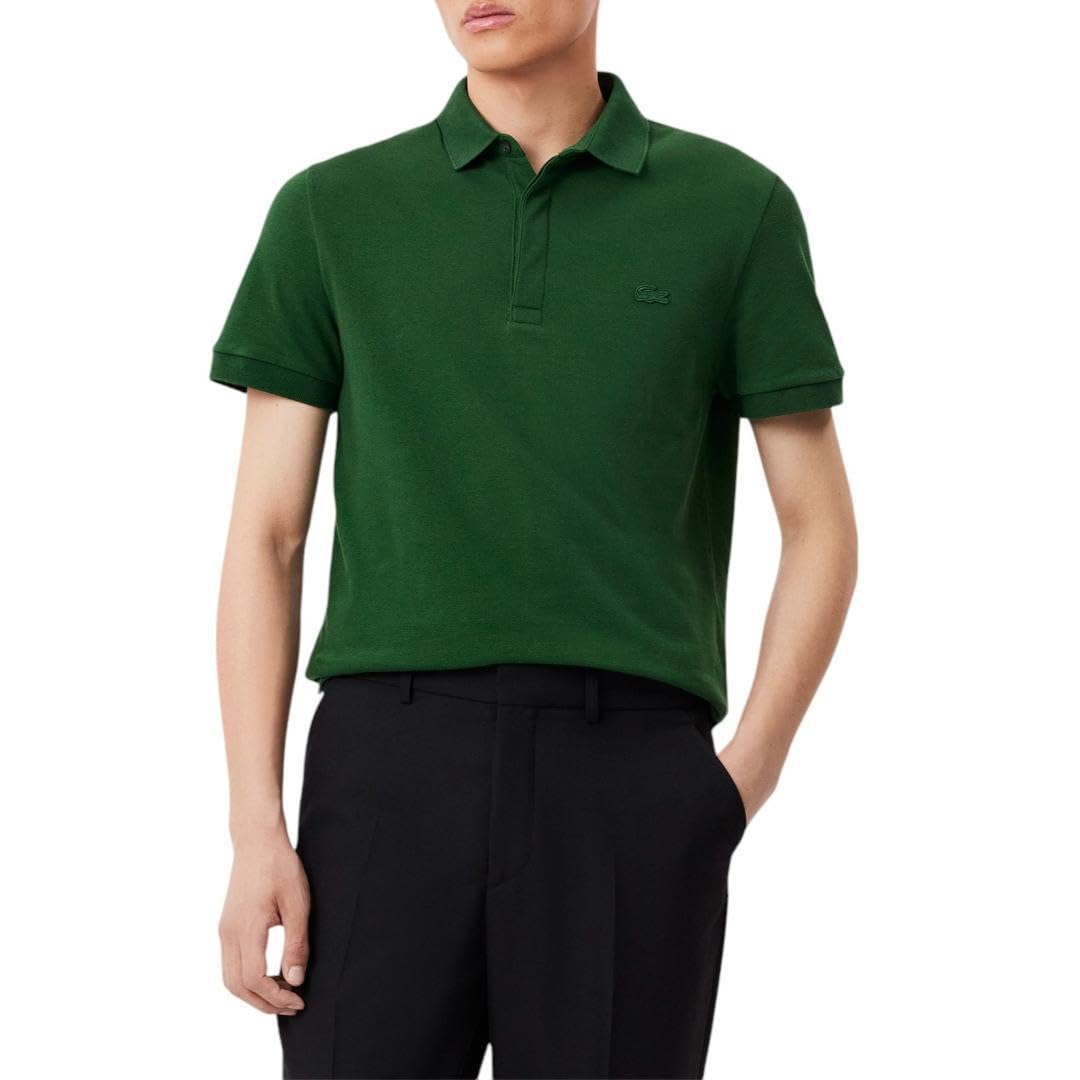 Lacoste Men's Short Sleeve Paris Polo Shirt - Classic Cotton Casual Top for Golf, Work & Summer Outfits | Breathable & Comfortable