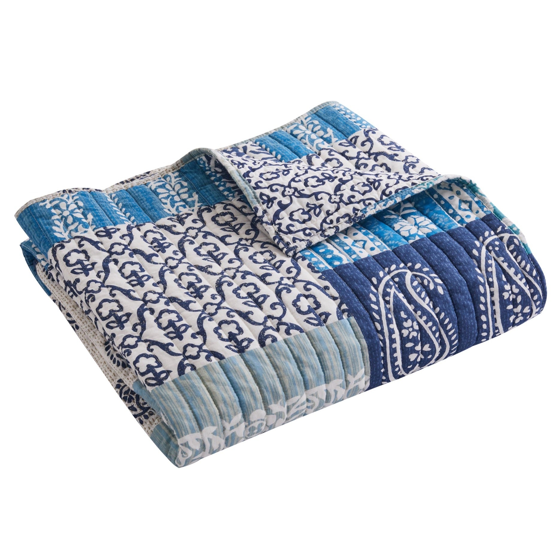 Cozy Chandra Quilted Throw Blanket - Soft Lightweight Bedspread for Couch, Sofa & Bed - Perfect for Winter Nights, Movie Time & Home Decor