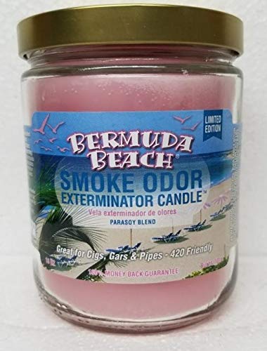 Flamingo Bay Smoke Odor Eliminator Candles - Set of 8 (13 oz Each) with Havana Nights, Moon Light, Bermuda Beach & More | Home Fragrance for Living Room, Bedroom, Bathroom & Office