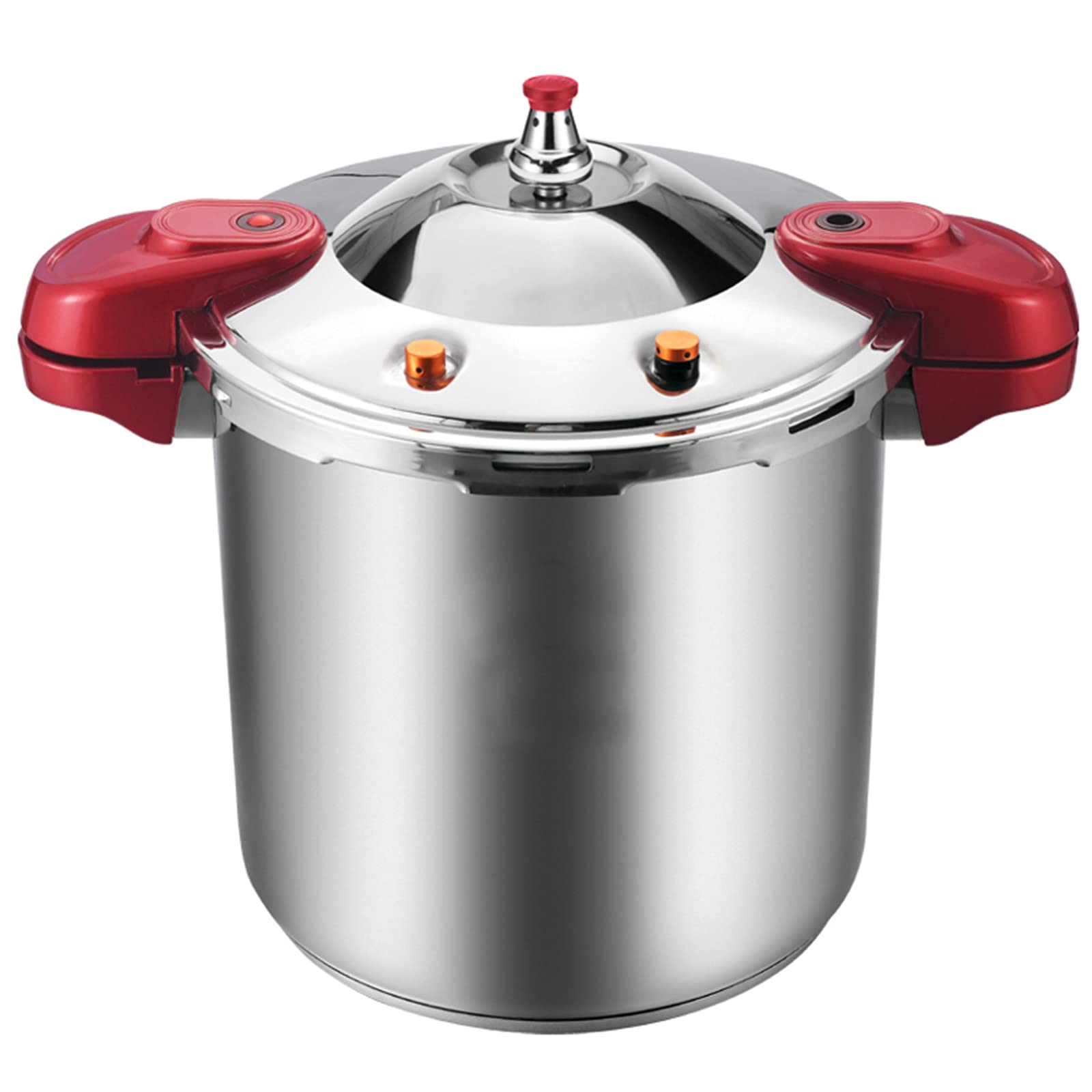 22L/26L/30L Commercial Grade Stainless Steel Pressure Cooker - Heavy Duty High Pressure Cooking Pot for Restaurants, Canteens & Home Chefs - Fast Cooking, Large Capacity (Silver, 22L) - Perfect for Batch Cooking, Meal Prep & Professional Kitchens