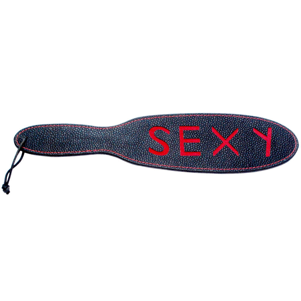 Premium Grain Leather Spanking Paddle - Handcrafted BDSM Toy for Sensual Play, Adult Bondage & Erotic Spanking - Perfect for Couples & BDSM Enthusiasts