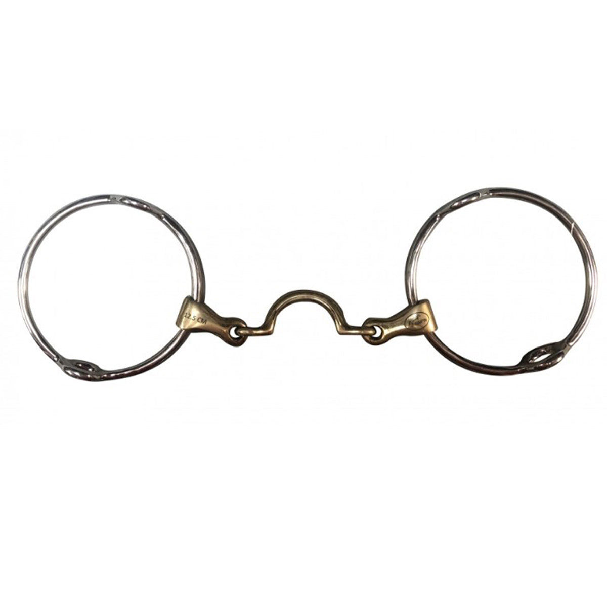 Jump'in Large Ring Gag Bit With High Port - Horse Training Bit for Western Riding, Dressage & Show Jumping - Durable Stainless Steel Mouthpiece for Comfort & Control