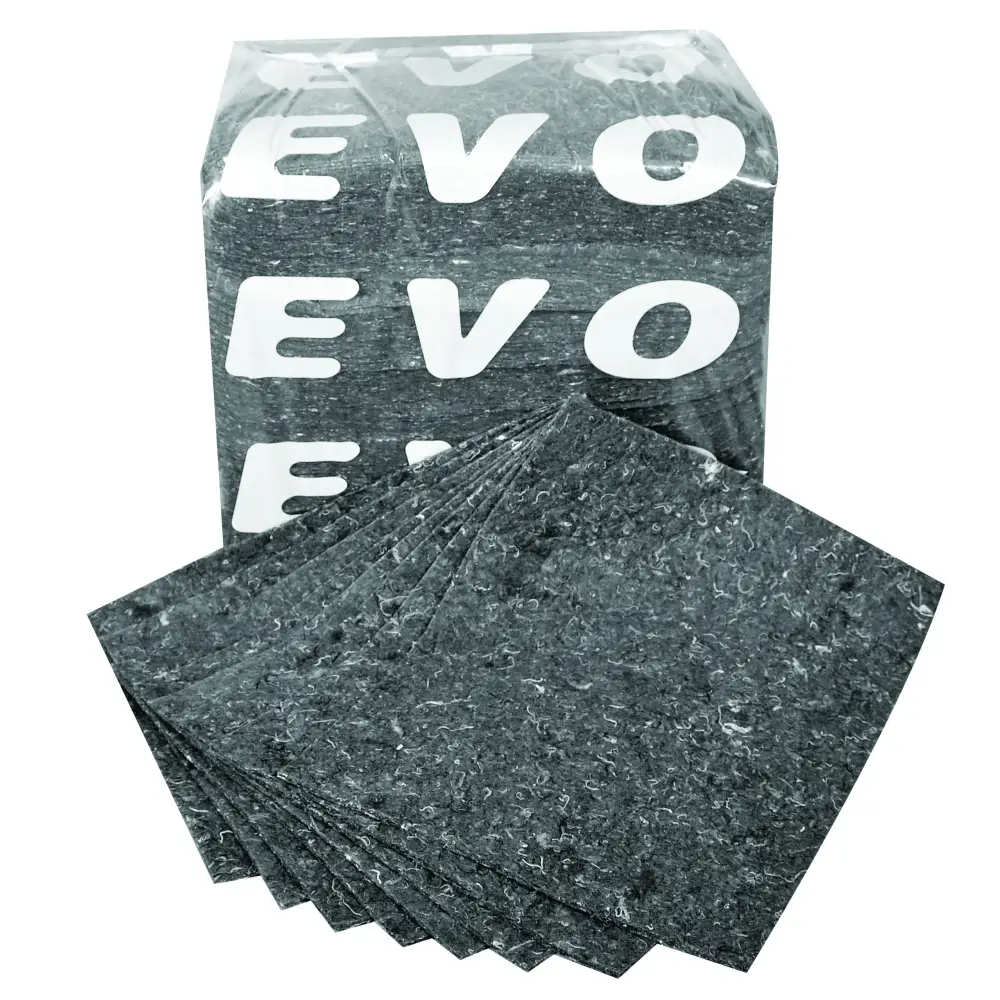 EVO Recycled Absorbent Pads - Eco-Friendly Spill Control for Oil, Chemicals & Water - Ideal for Garages, Workshops & Industrial Use