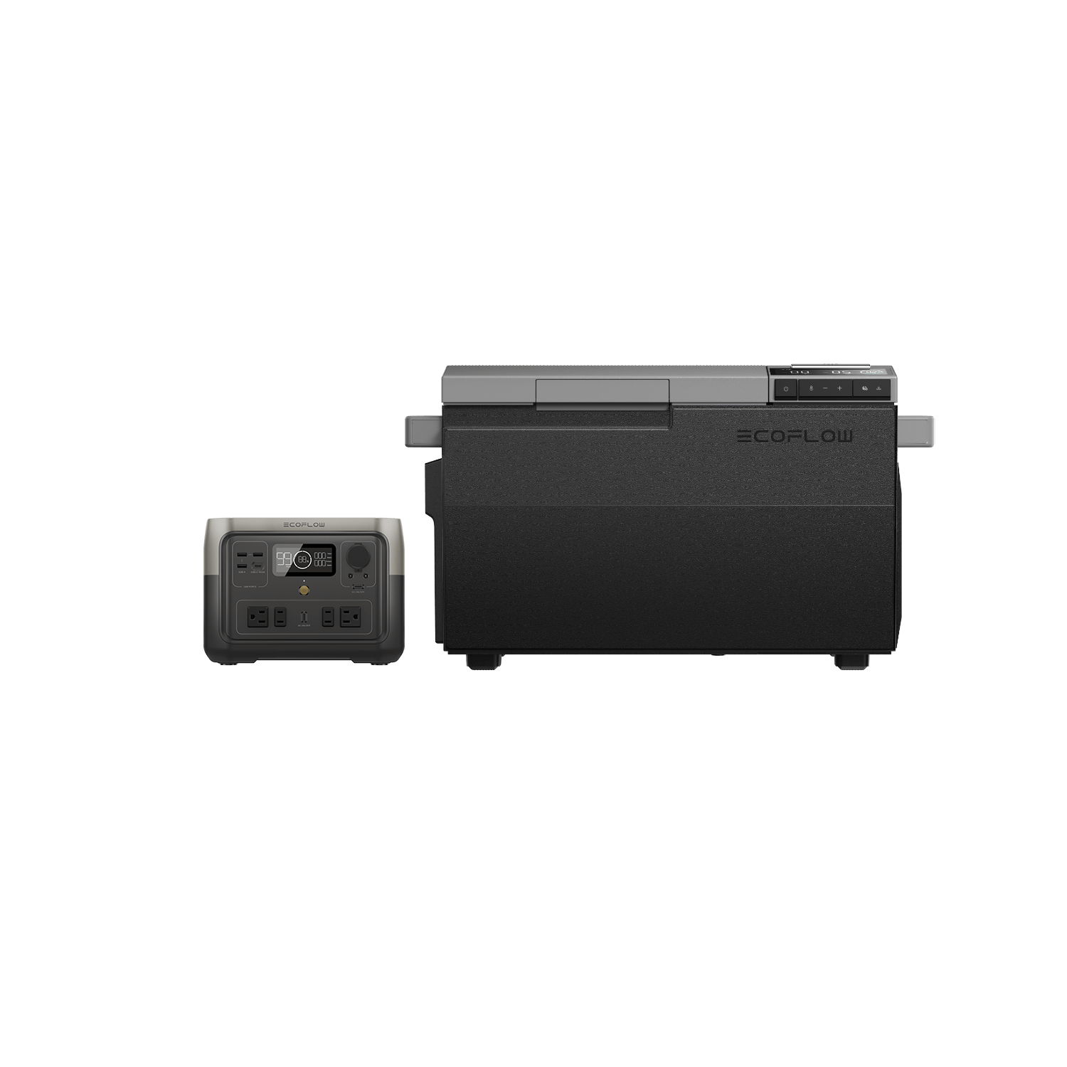 EcoFlow GLACIER Portable Refrigerator & EcoFlow RIVER 2 Max Power Station - Perfect for Camping, RV Trips, and Emergency Power Backup