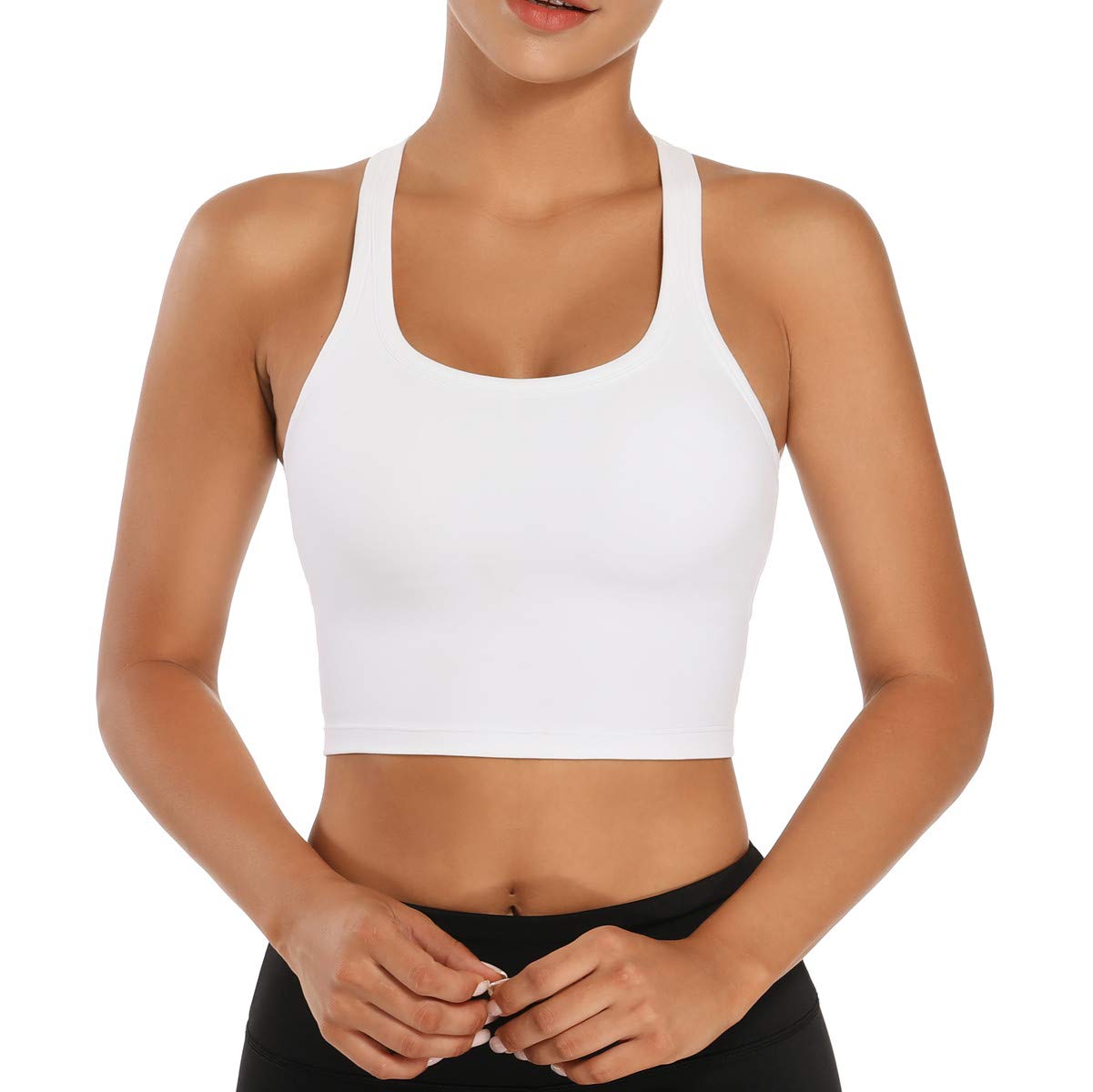 Nanomi Beauty Women's Removable Padded Sports Bra - Workout Running Yoga Tank Top for Active Lifestyles - Gym, Fitness & Everyday Wear