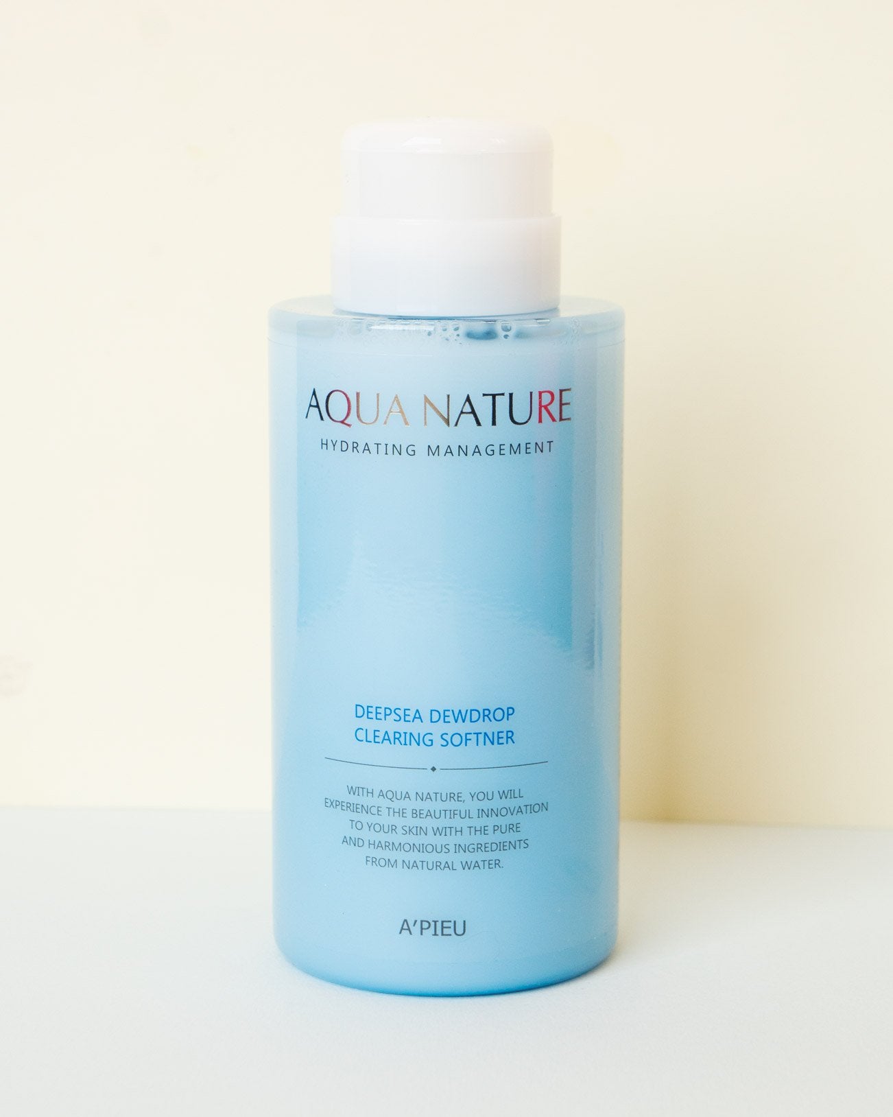 A'PIEU Aqua Nature Deep Sea Dewdrop Clearing Softener - Hydrating Facial Toner for Oily & Acne-Prone Skin | Korean Skincare for Daily Use & Night Routine
