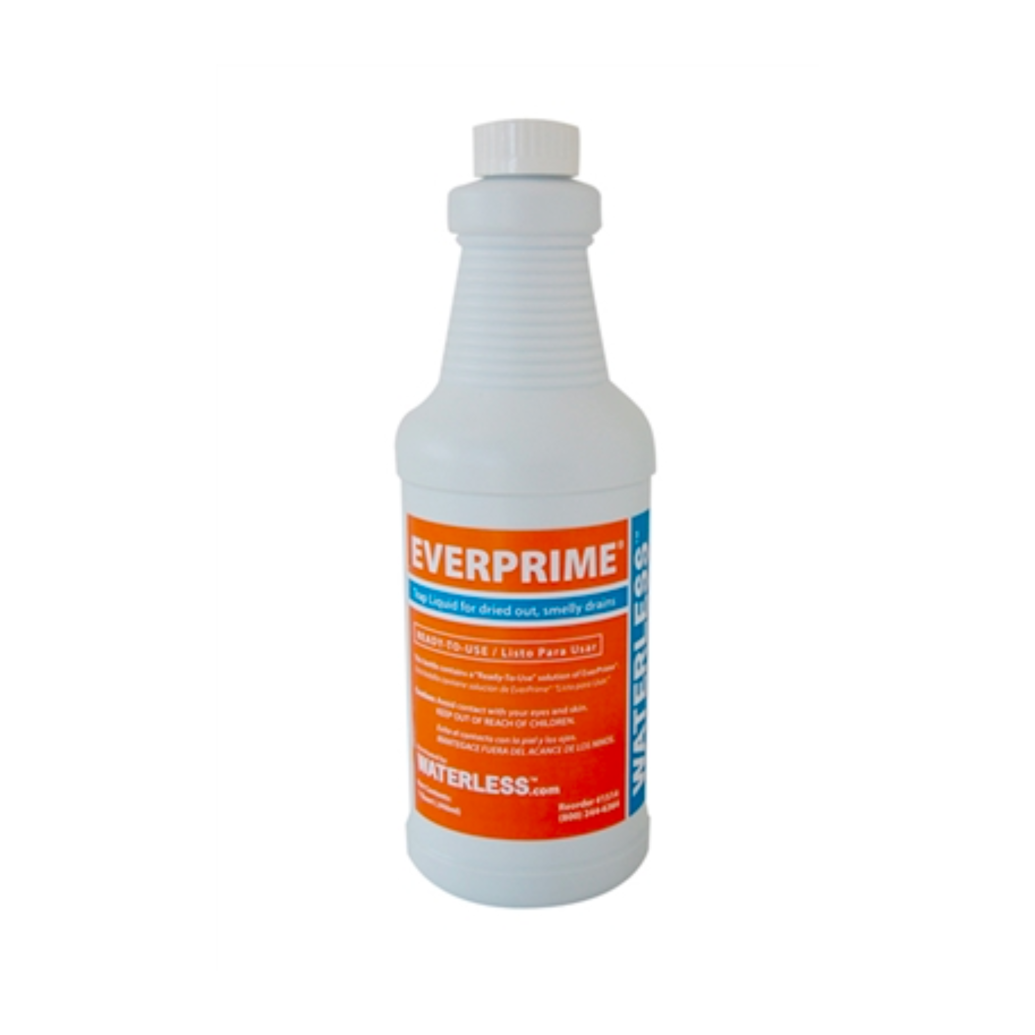 EverPrime Waterless Deodorizing Trap Liquid - Odor Eliminator for Sinks, Drains & Bathrooms - Ideal for Home, Kitchen & Commercial Use