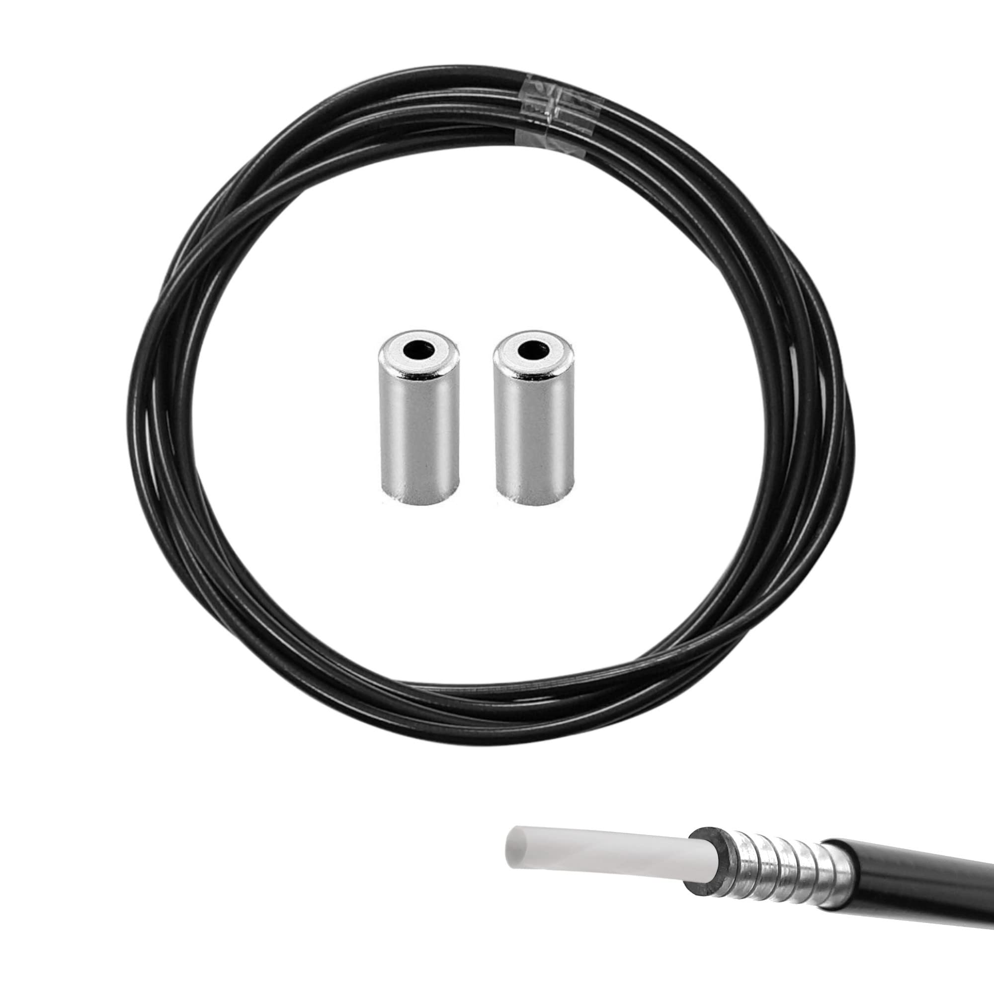 Universal Lawn Mower Repair Kit - Throttle Control Cable, Housing, Clamp & Nipple for Rototiller & Gear Clutch - Perfect for DIY Mower Maintenance & Tractor Repairs