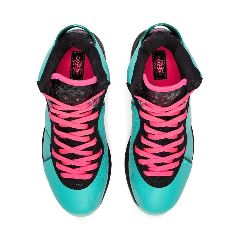 Nike LeBron 8 South Beach 2021 Retro Men's Basketball Shoes - Black/Pink Flash - Limited Edition Sneakers for Sports & Streetwear Fashion