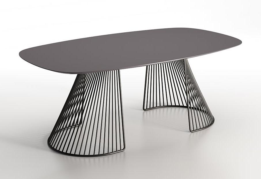 Premium Grid Table by BBB - Modern & Durable for Home Office, Dining, or Outdoor Use