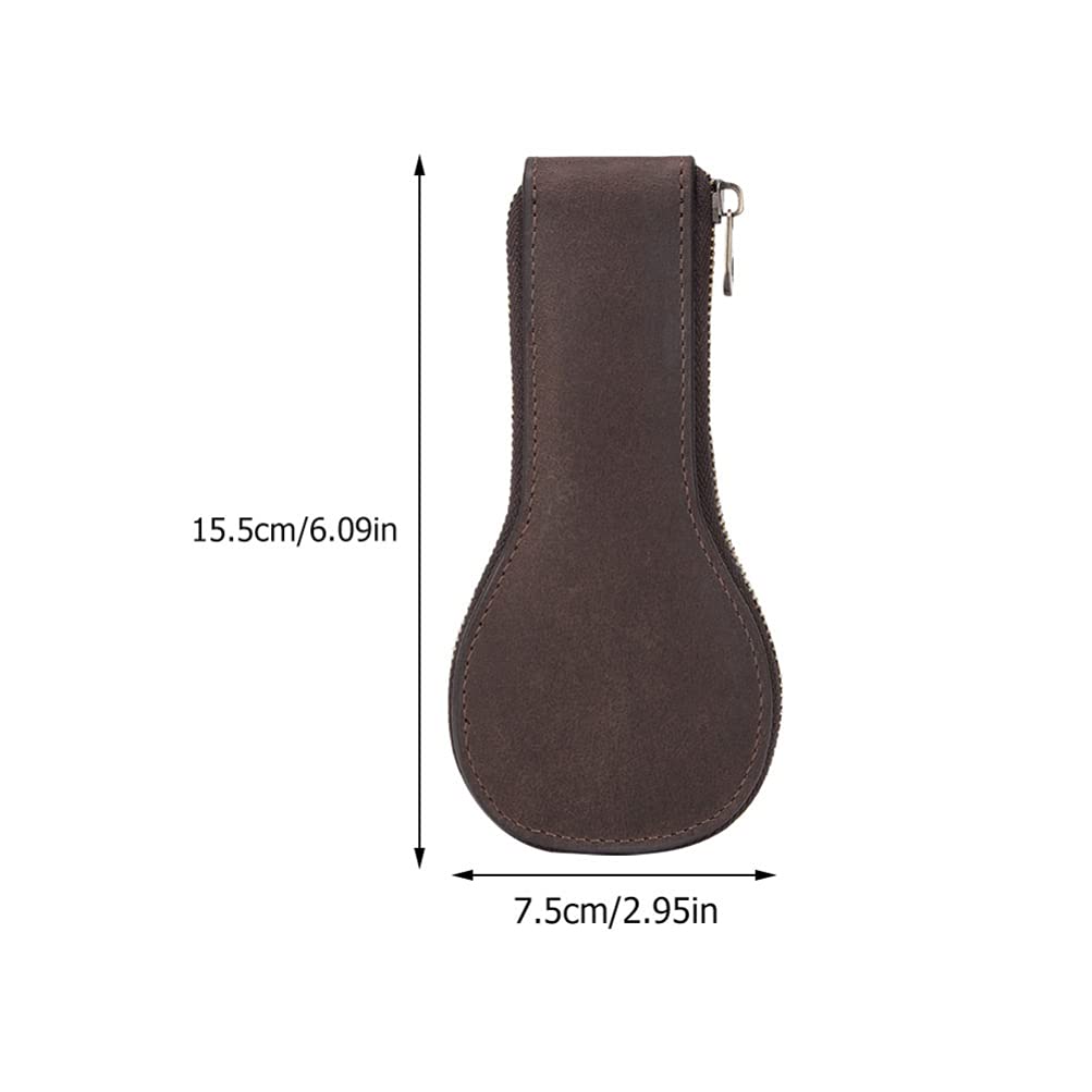 Premium Leather Watch Travel Case for Men - Single Watch Pouch & Display Organizer with Bracelet Storage (2-Pack) - Perfect for Business Trips, Travel & Watch Collection Organization