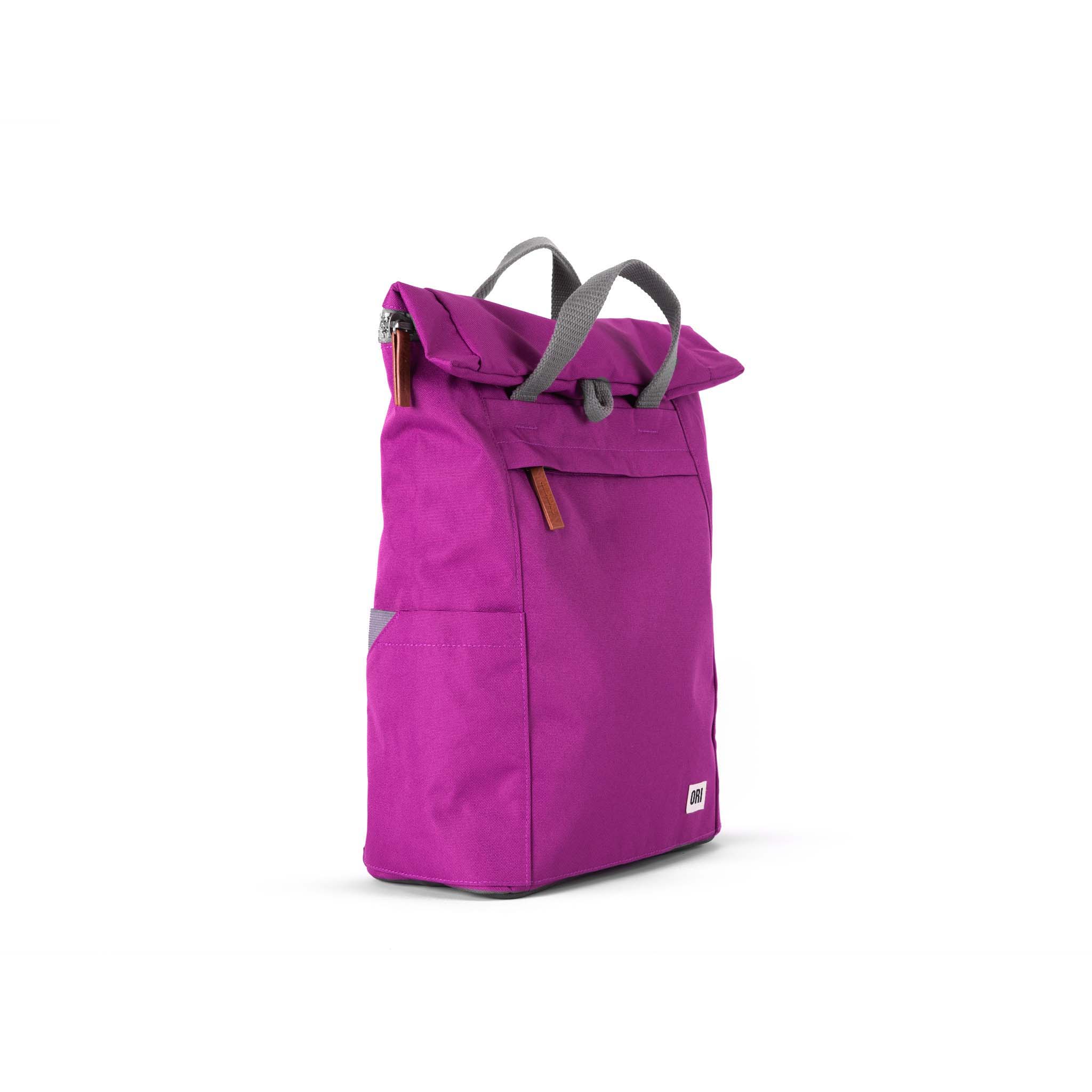 Finchley A Violet Recycled Canvas Tote Bag - Eco-Friendly & Stylish Handbag for Women - Perfect for Shopping, Beach & Daily Use