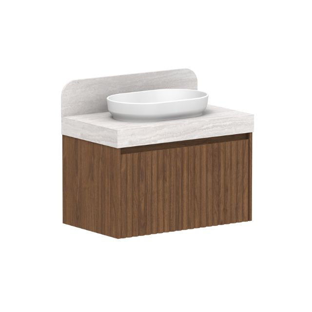 ADP Harper Wall-Mounted Vanity with Durasein Countertop - Modern Bathroom Sink for Small Spaces & Powder Rooms