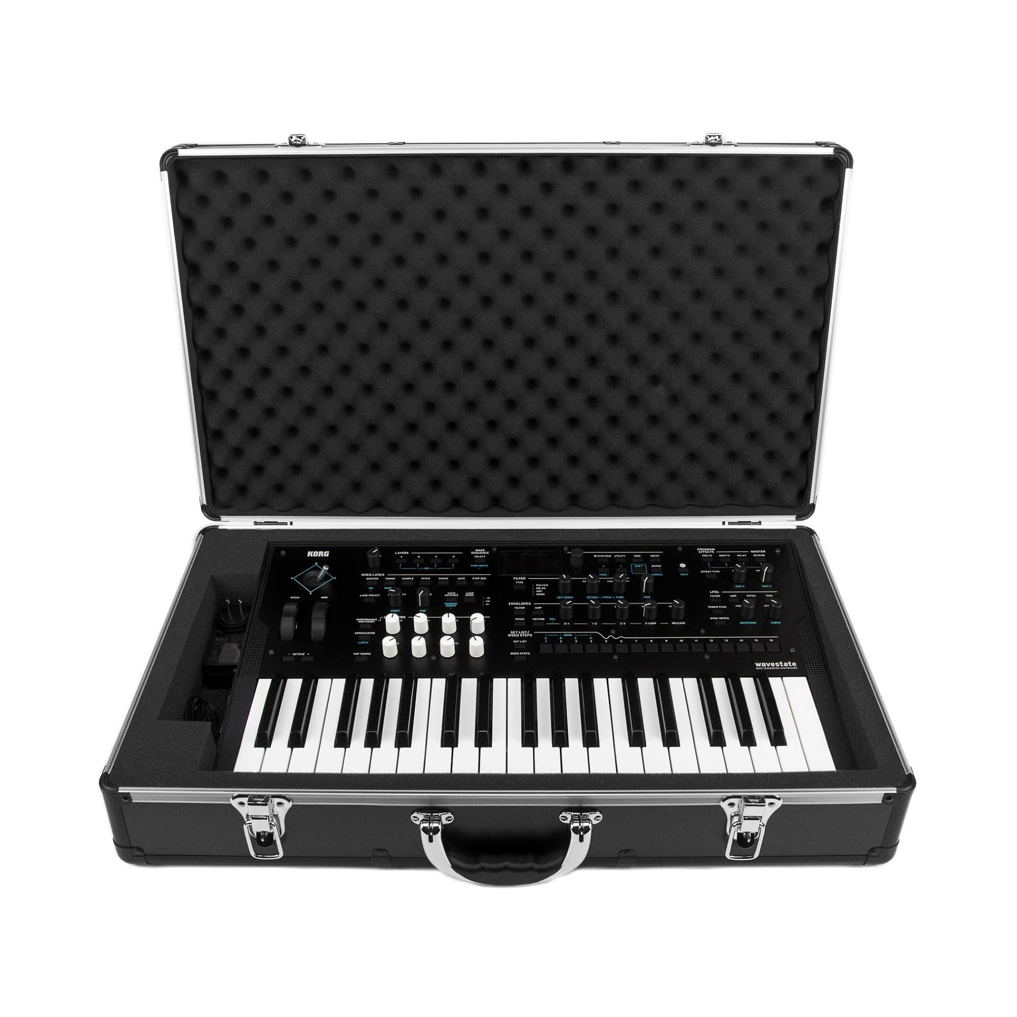 Korg Wavestate & Multi/Poly Keyboard Case - Compatible with Modwave, Opsix & KingKorg Neo - Ultra-Lightweight UNISON Hard Case for Travel & Studio Protection