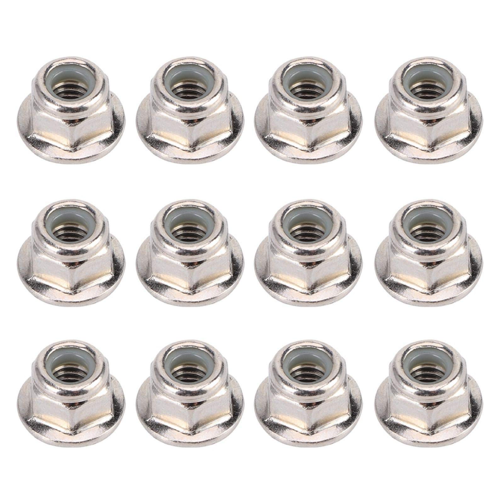 Meiyya RC Car Lock Nut - Silver Remote Control Car Spare Parts for Assembly Model Cars | Durable & Secure Fastener for RC Vehicles, Hobbyists & DIY Enthusiasts | Perfect for Off-Road RC Cars, Drift Cars & Crawlers