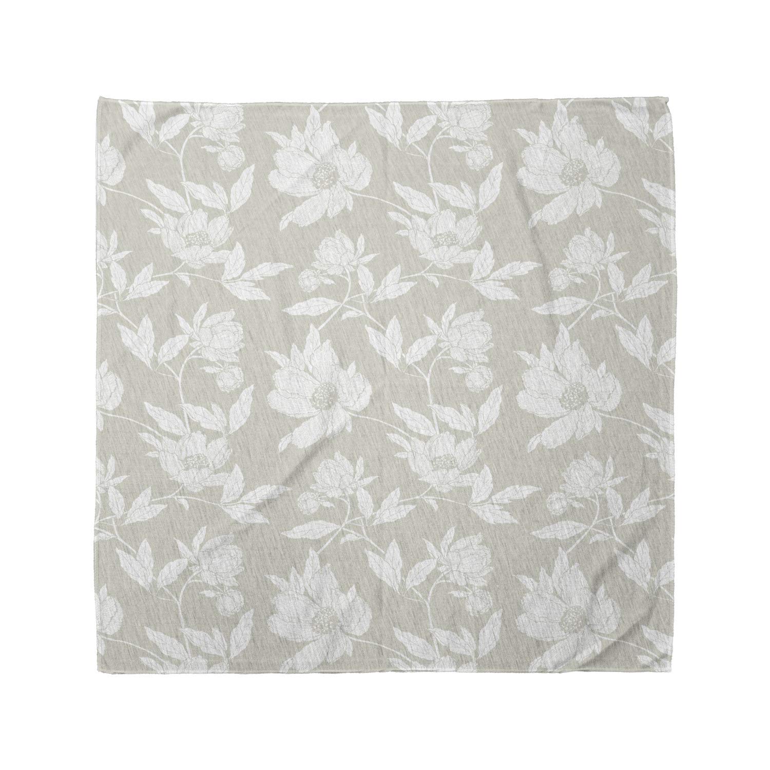 Ambesonne Floral Bandana - Soft Toned Flower Bouquets Unisex Head & Neck Scarf for Women & Men | Perfect for Outdoor Activities, Music Festivals & Fashion Accessories