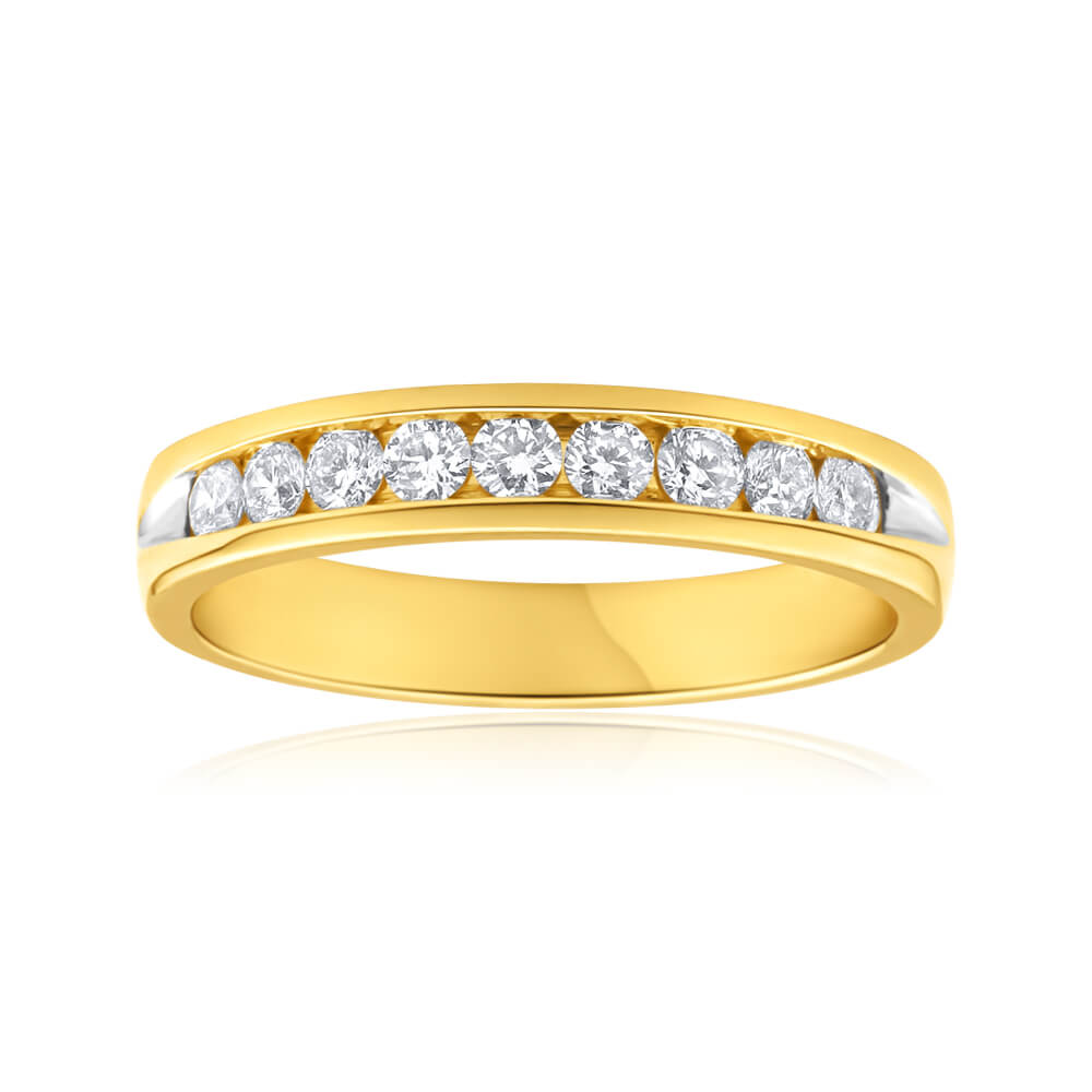 1/2 Carat Flawless Cut 18K Yellow Gold Diamond Engagement Ring for Women - Perfect for Proposals, Anniversaries & Special Occasions