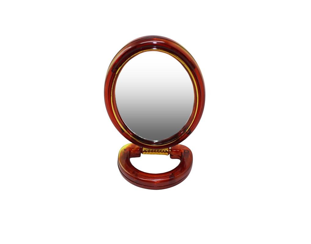 OVAL Beauty Makeup Mirror - Double-Sided Vanity Mirror with Normal & Magnifying Glass, Adjustable Stand | Perfect for Makeup Application, Skincare Routine & Travel