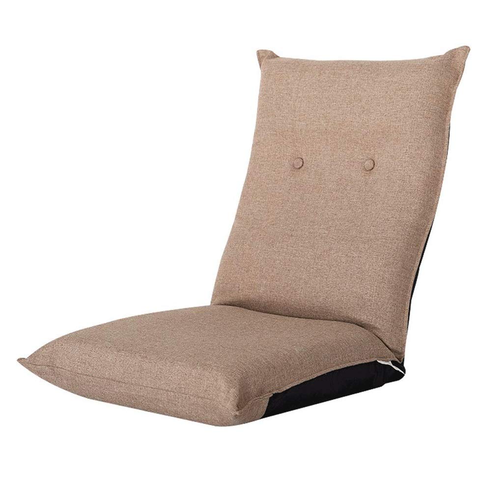 WSZJJ Adjustable Lazy Sofa Floor Chair - Foldable Lounger Bed with Armrests & Removable Pillow - Perfect for Living Room, Bedroom, Dorm, or Outdoor Relaxation