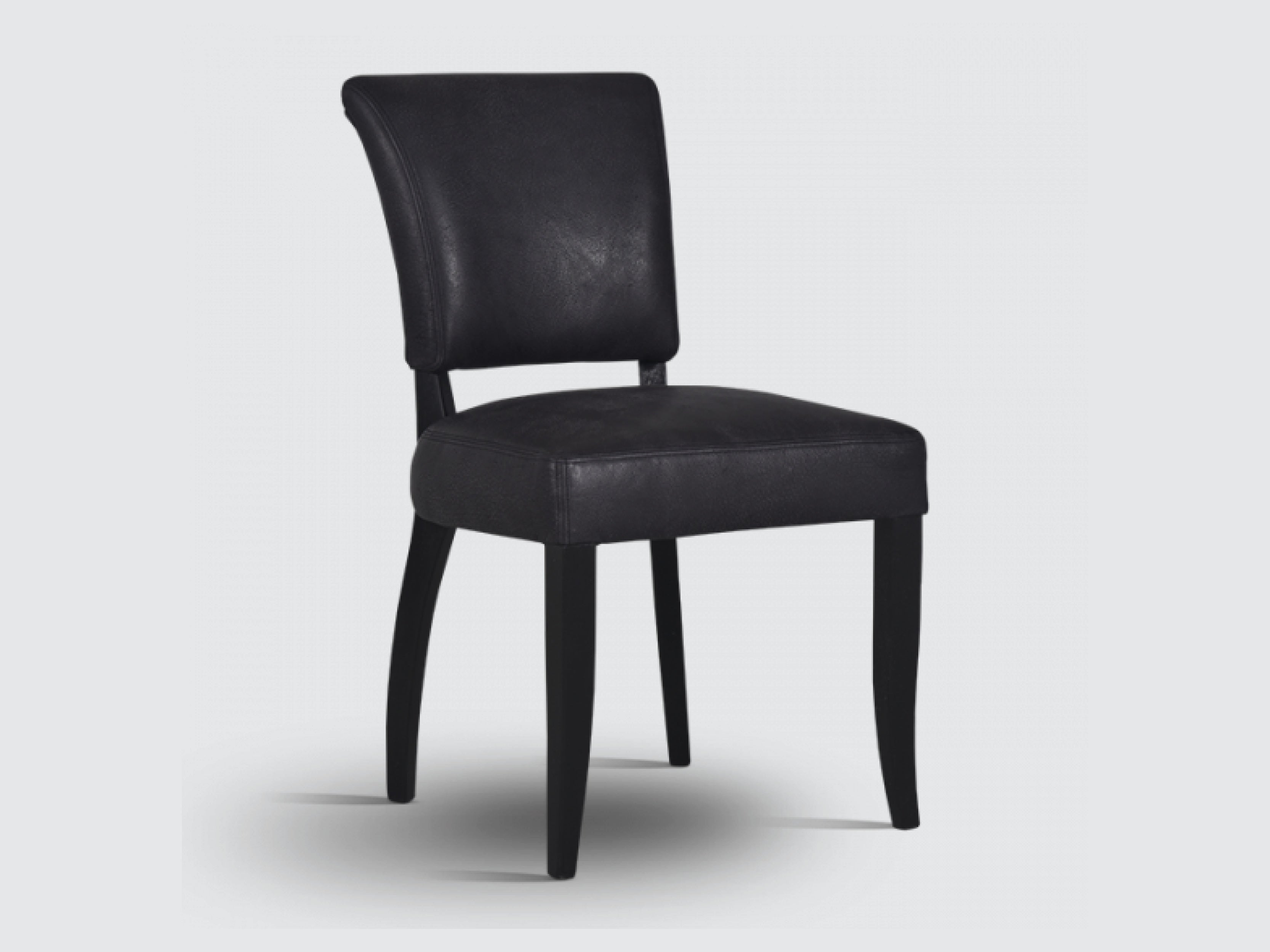 Modern Mimi Stud Dining Chair - Upholstered Fabric Seat with Metal Legs for Kitchen, Dining Room, Breakfast Nook & Small Space Decor