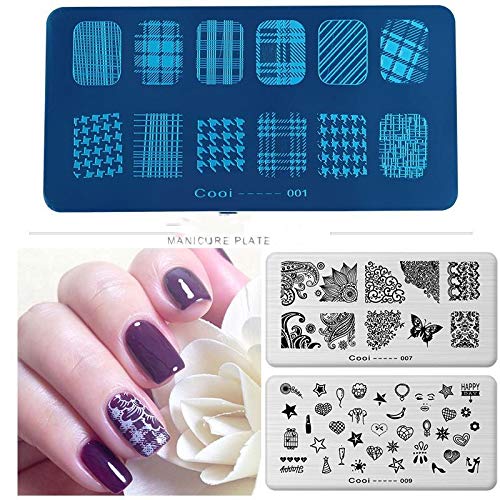 SYGA 1PC Cool Nail Art Stamping Plate - Cooi_025 Style DIY Nail Design Image Transfer Plate for Professional & Home Manicure | Perfect for Nail Salons, Parties & Gift Giving