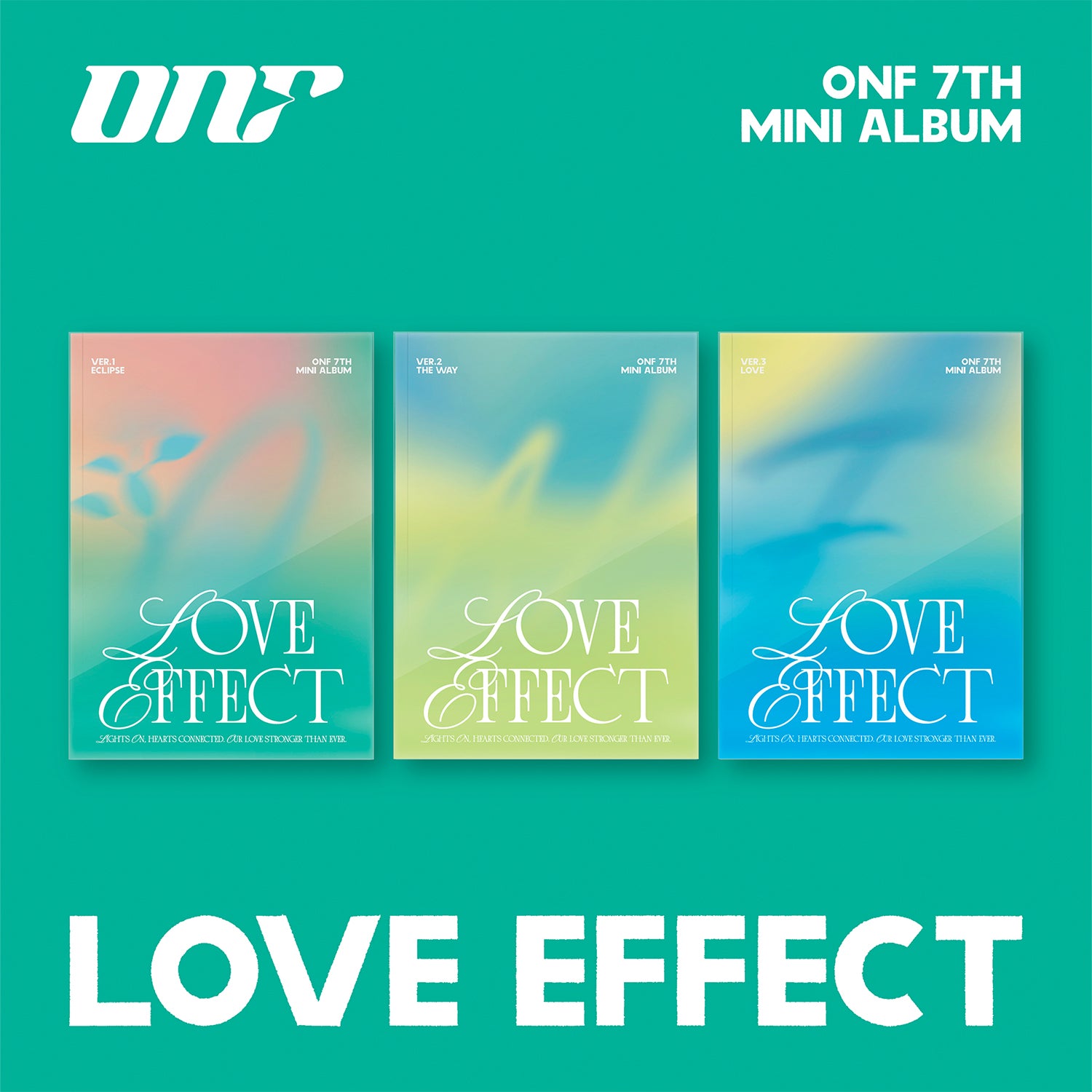 ONF 7th Mini Album 'LOVE EFFECT' - K-Pop Music CD with Photobook & Poster - Perfect for K-Pop Fans, Collectors and Gift Giving