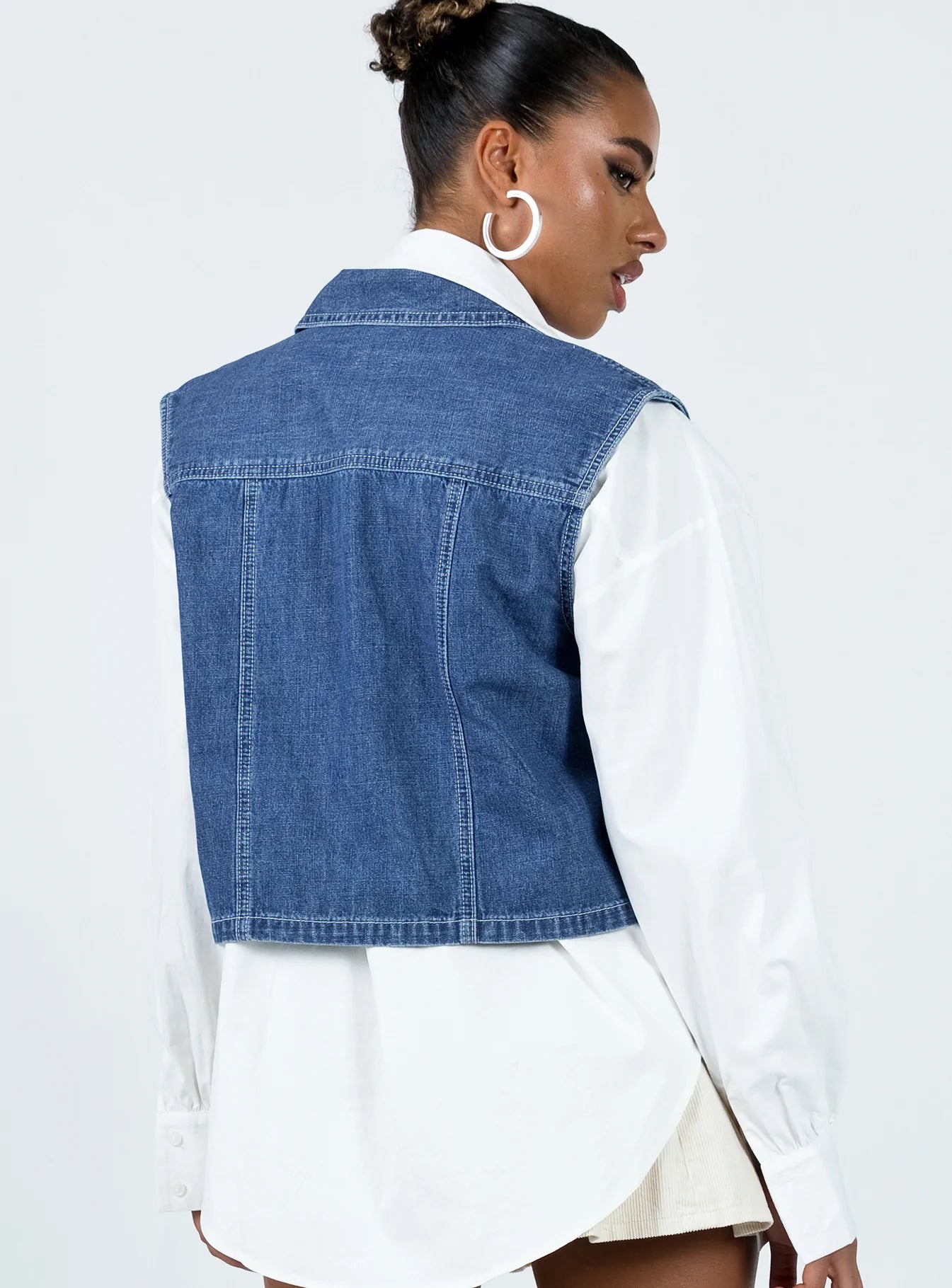 Men's Admiral Denim Vest - Classic Distressed Denim Jacket for Casual Wear | Perfect for Outdoor Adventures, Music Festivals & Street Style