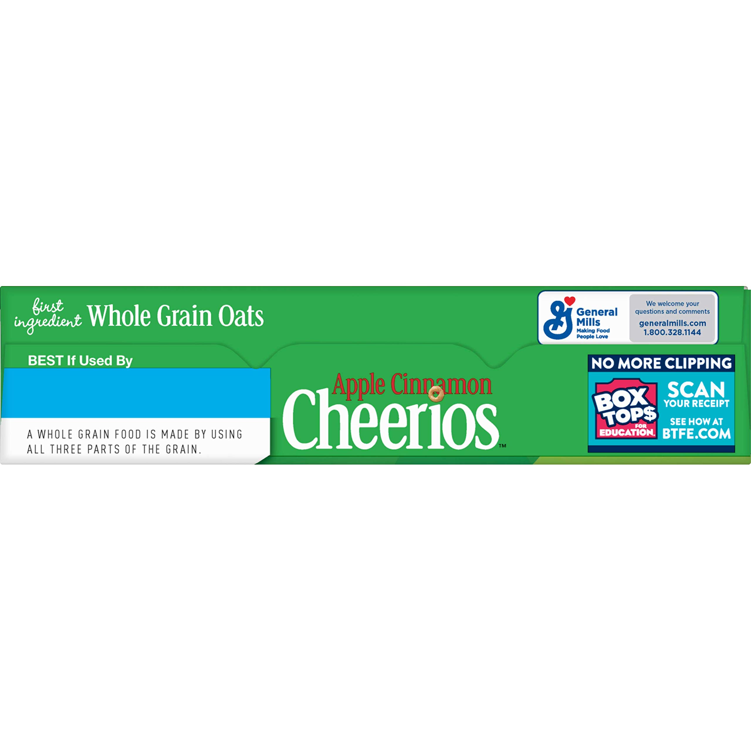Apple Cinnamon Cheerios Cereal - Gluten Free Breakfast Cereal, 11 oz (Pack of 1) - Healthy Morning Meal & Snack for Kids & Adults