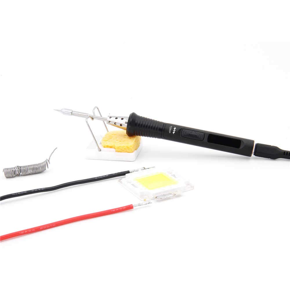 Smart Mini Portable Soldering Iron Station Kit - Fast Heat Up to 572℉, USB Powered with Digital OLED Display, Upgraded TS80P Hot Air Rework Pen - Perfect for Electronics Repair, DIY Projects & PCB Work