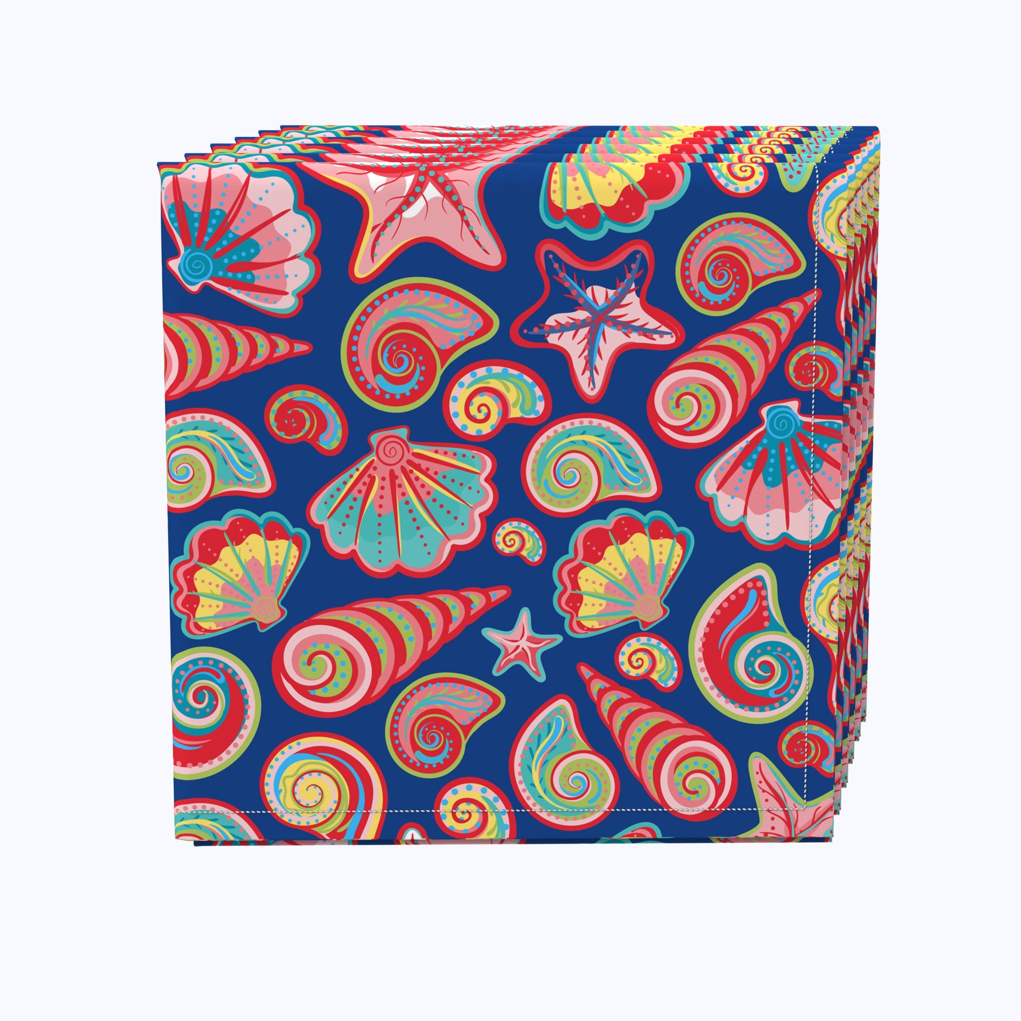 Premium Designer Seashells Napkins - Elegant Coastal Themed Paper Napkins for Beach Weddings, Summer Parties & Home Decor | 20-Pack