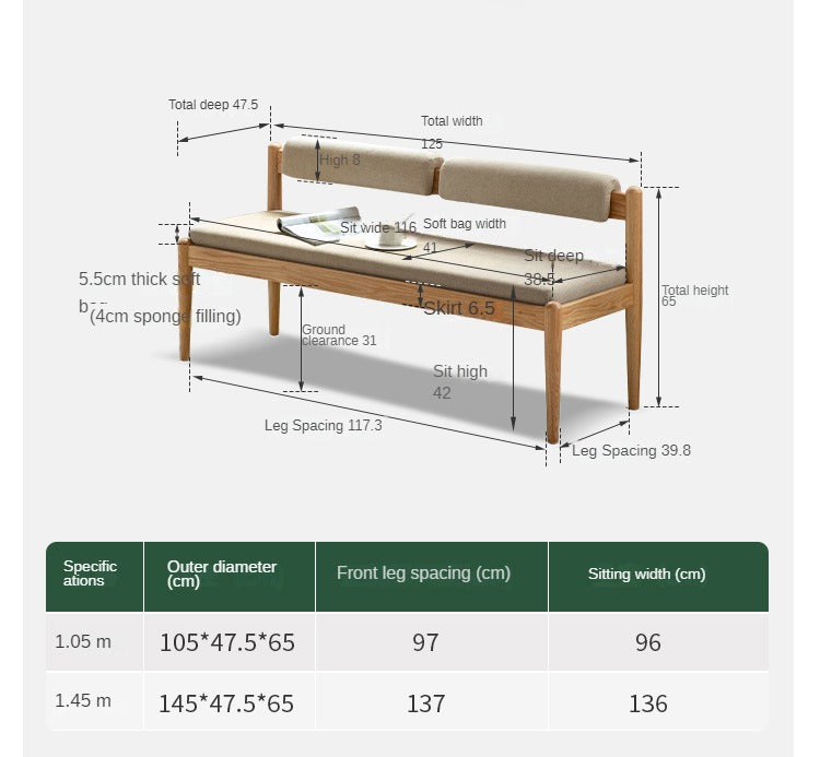 Solid Oak Wood Modern Coffee Table - Stylish & Durable Living Room Furniture for Home Decor & Entertaining