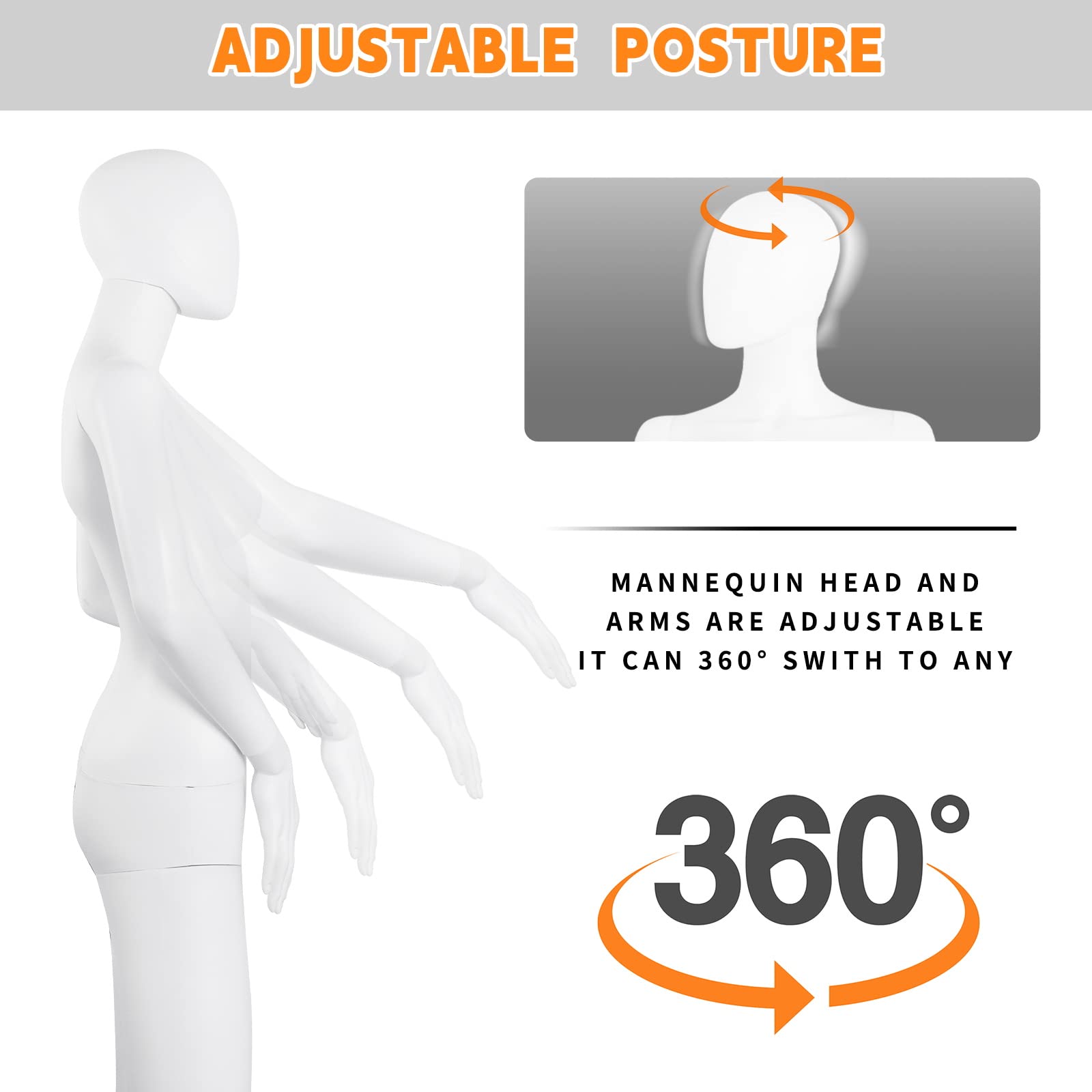 Adjustable Female Dress Form Mannequin 69