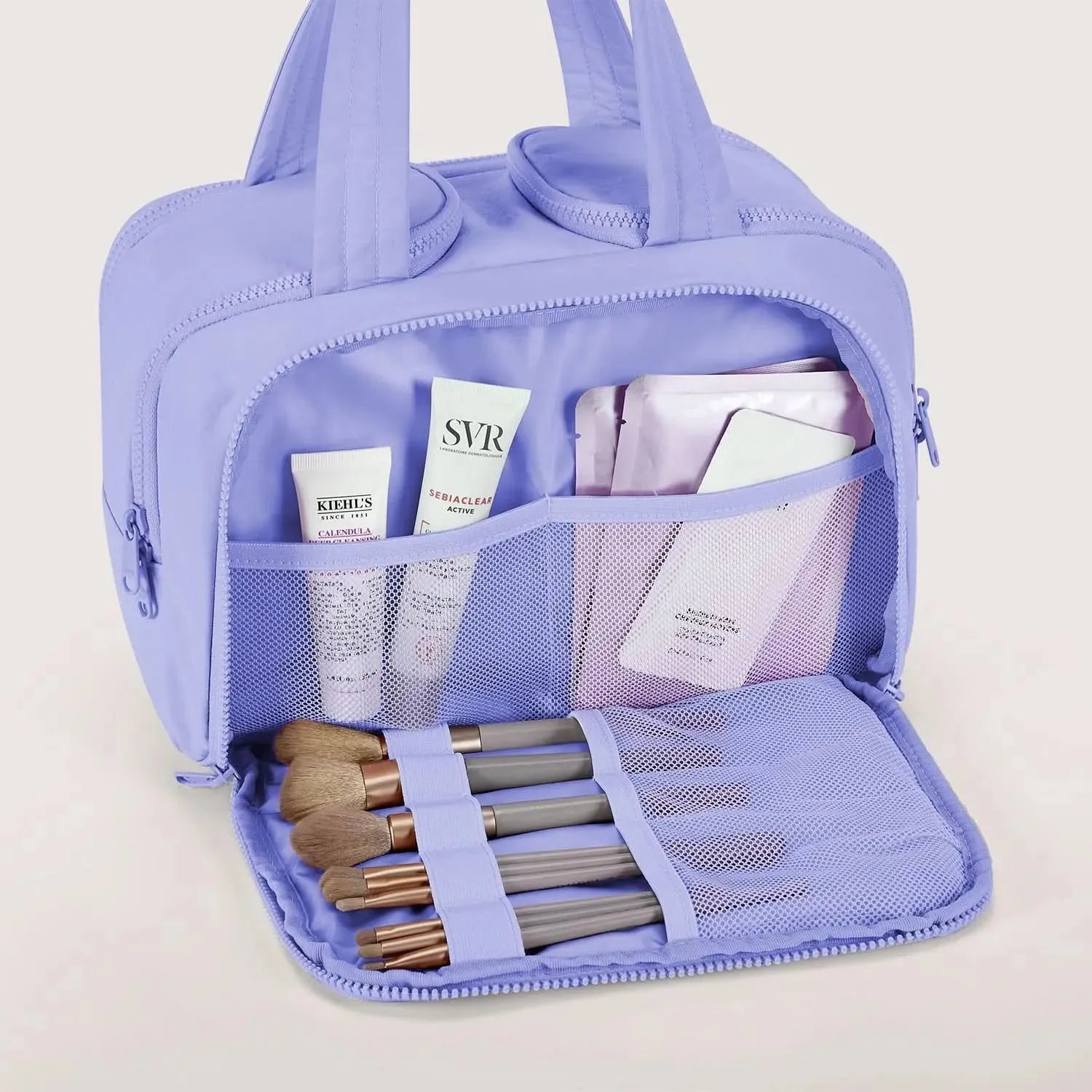 Premium Hanging Toiletry Bag for Travel - Waterproof Cosmetic Organizer with Multiple Pockets - Perfect for Camping, Gym, and Business Trips